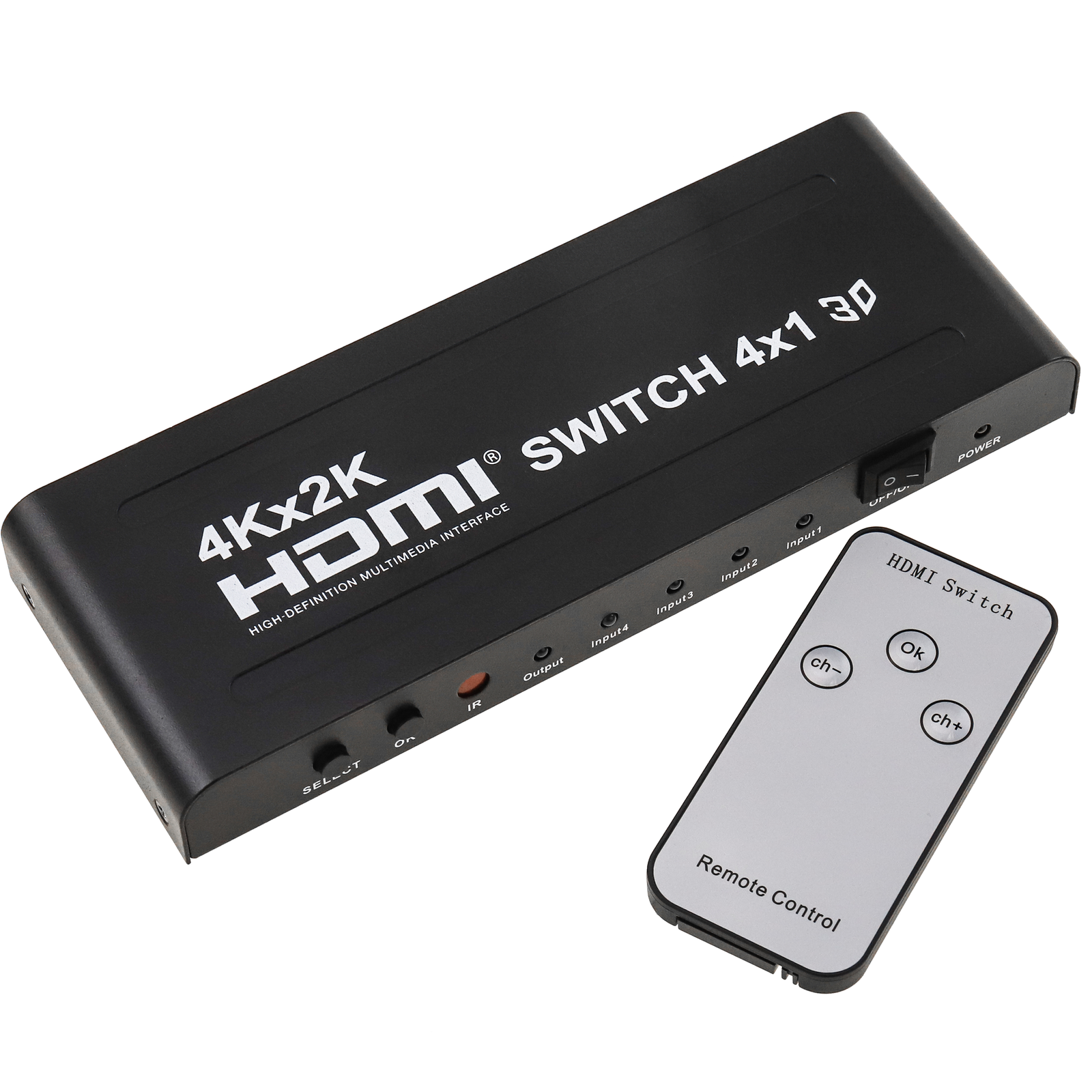 Sélecteur de matrice et multiplicateur HDMI 2x2 avec 2 entrées et