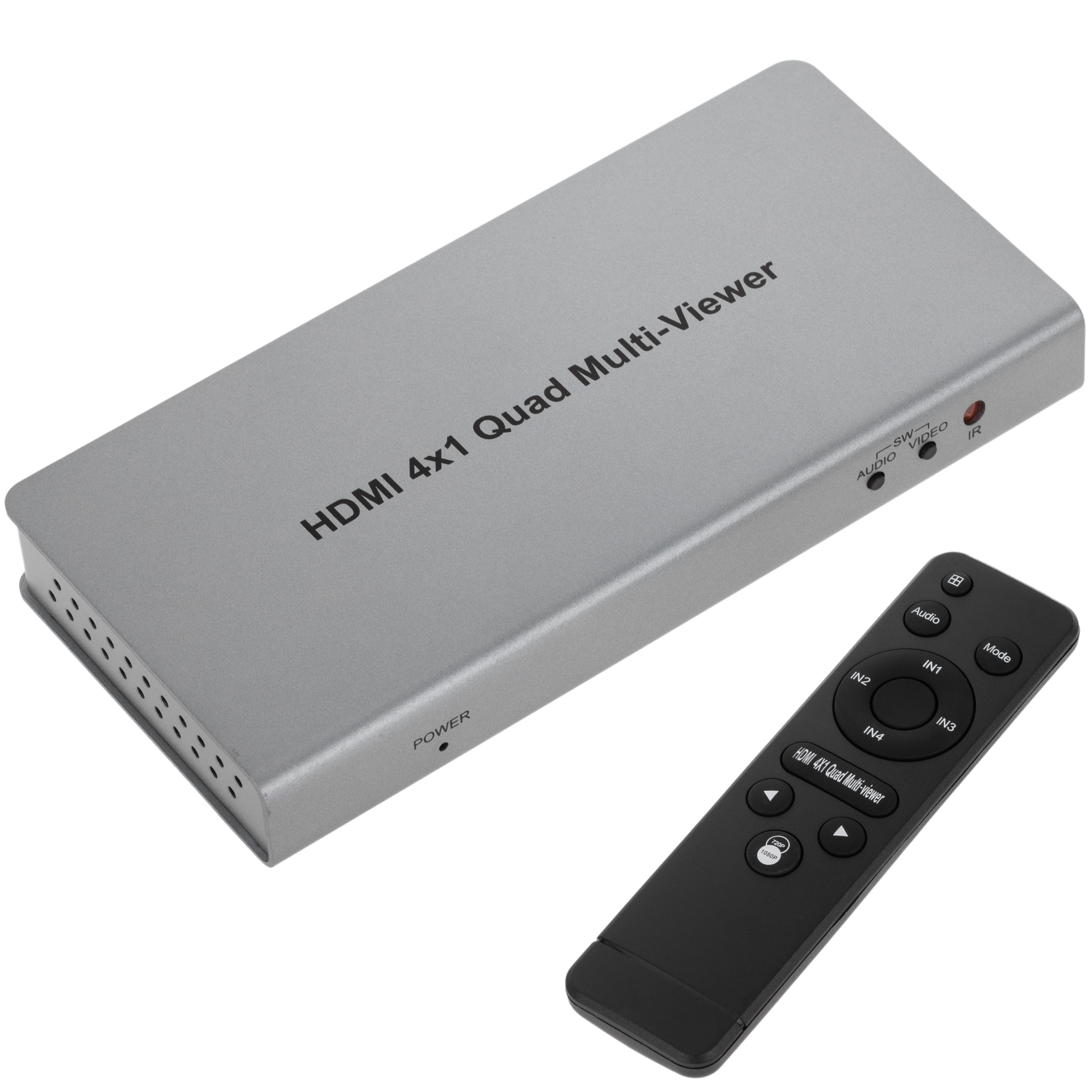 Selector matricial HDMI con audio de 4 entradas 1 salida y con control  remoto - Cablematic