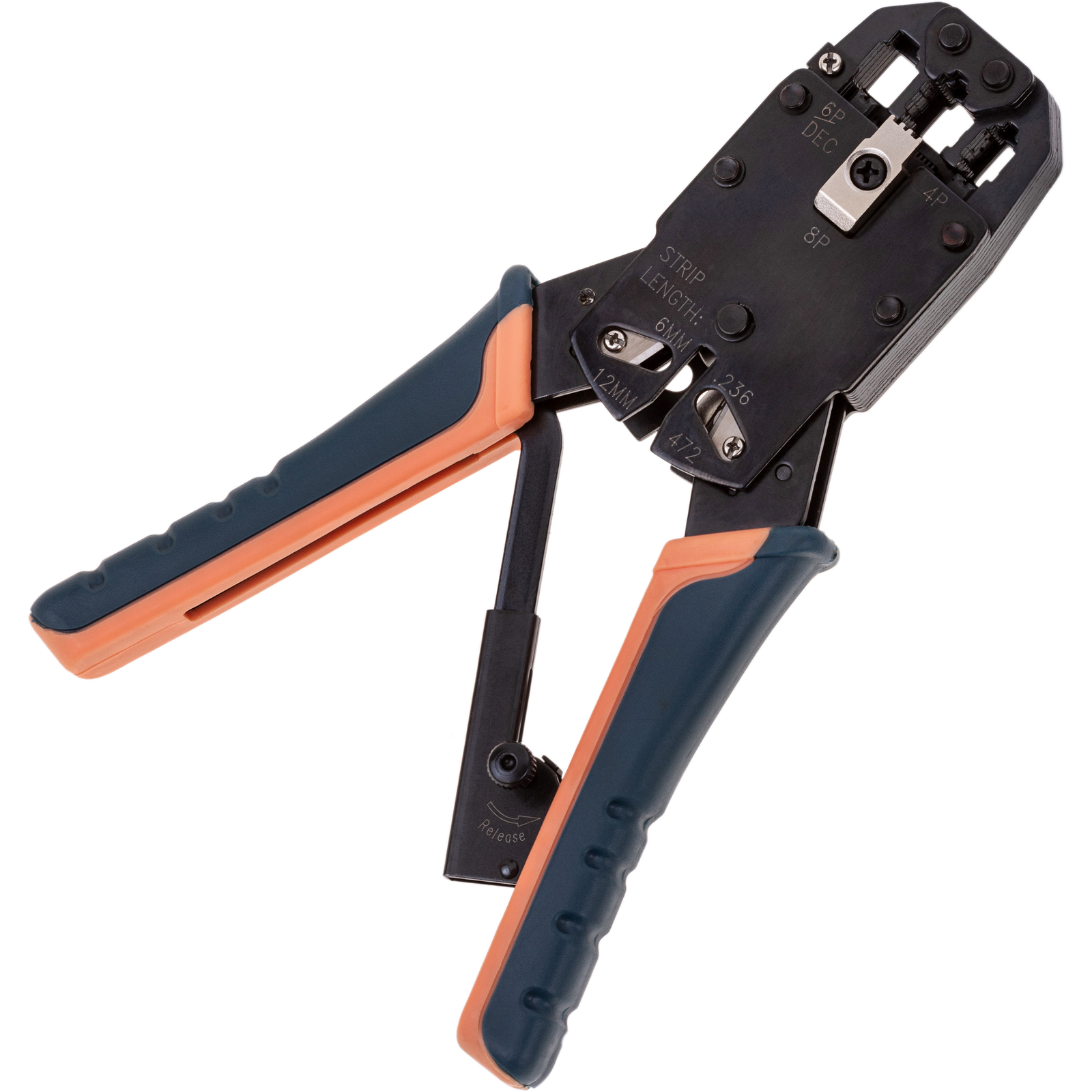 Crimping tool for RJ10 RJ11 RJ12 RJ45 (4P4C 6P2C 6P6C 8P8C