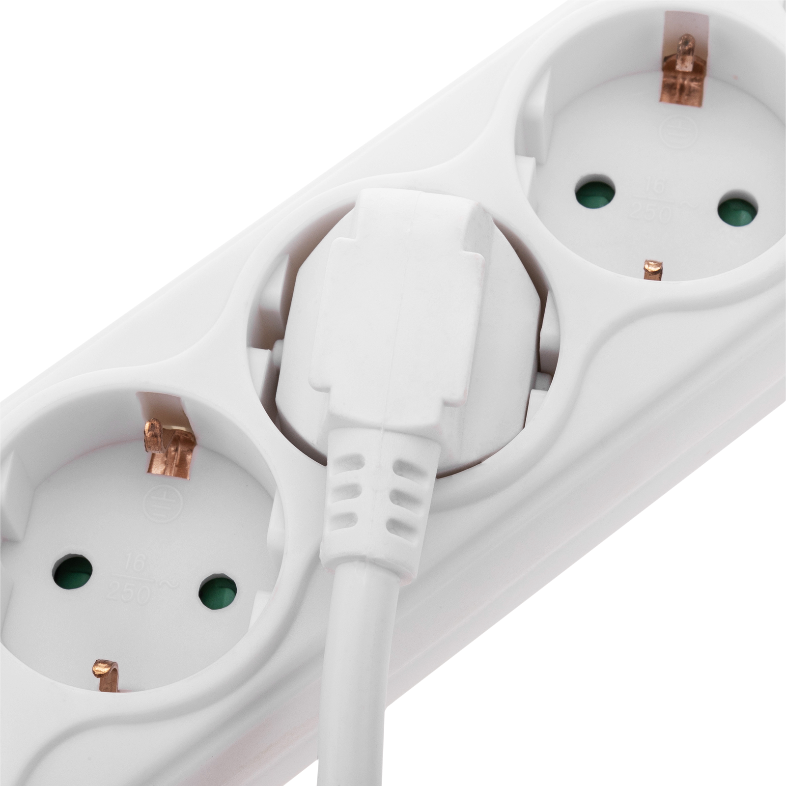 Regleta sobremesa de 3 enchufes schuko con 1 puerto USB y 1 USB-C blanco -  Cablematic