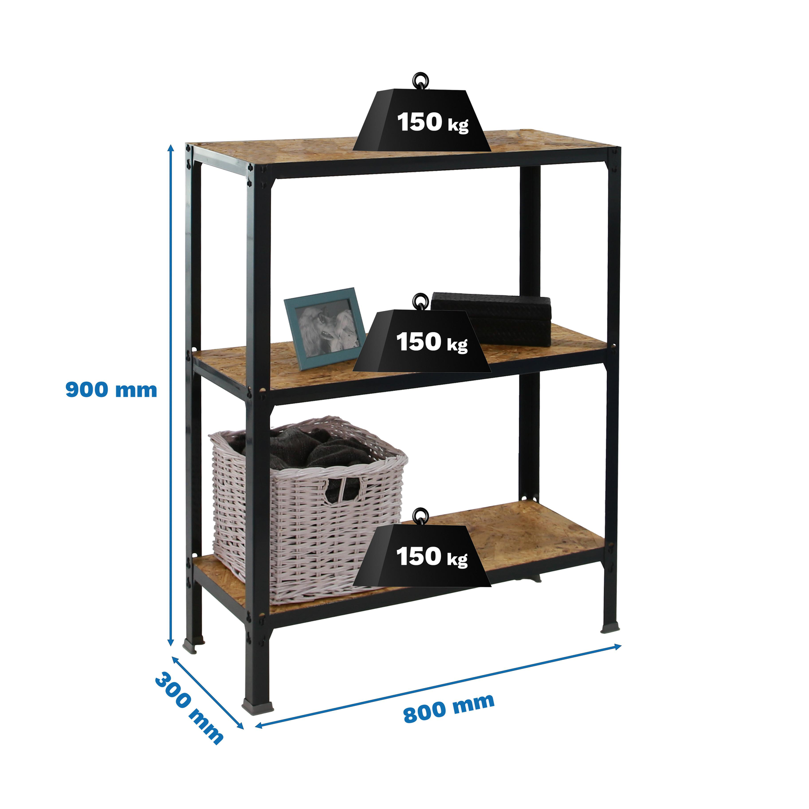 Estantería Metálica 30x90x2,00 Mts Para 80 Kg # 24