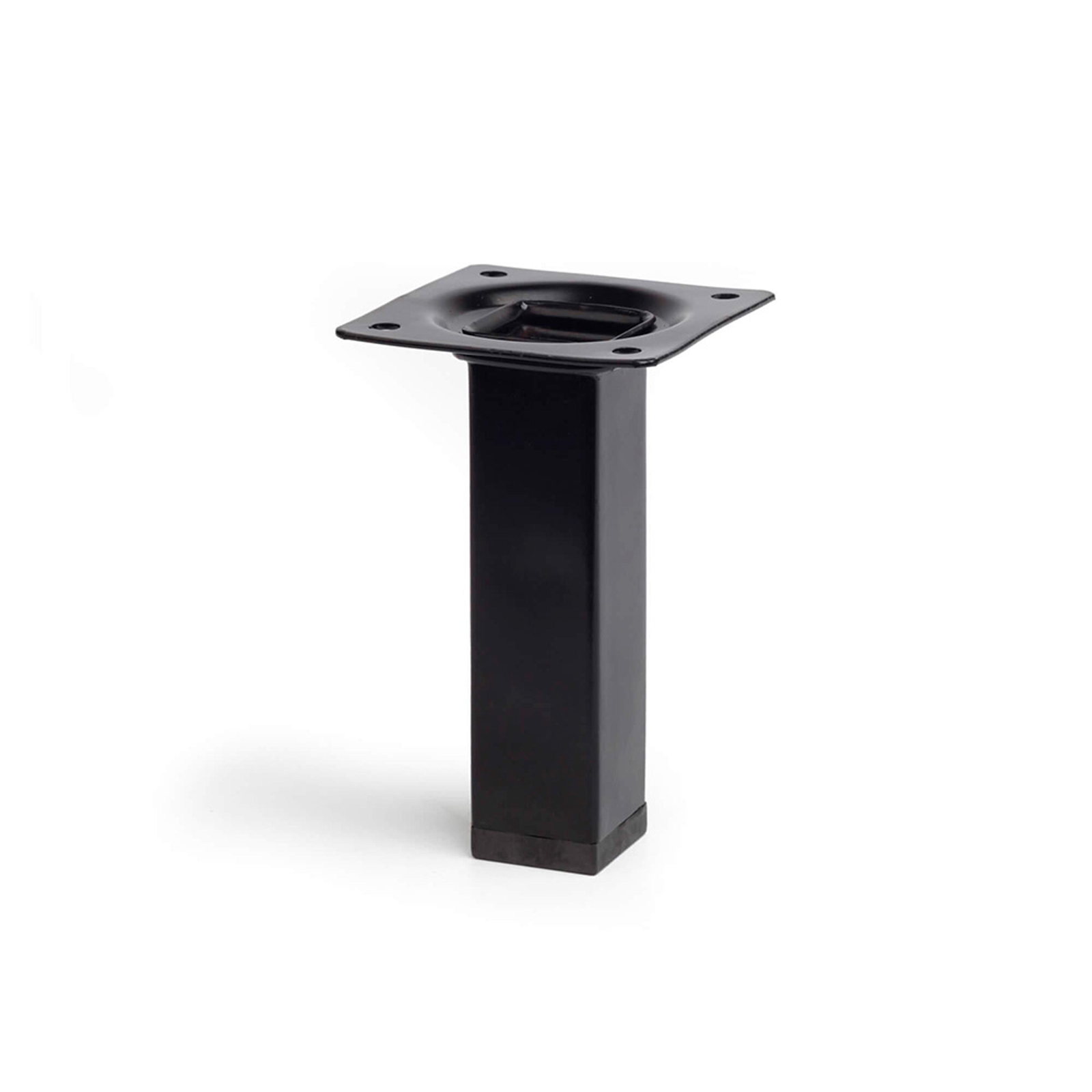 Pies rectangulares para mesa. Patas en acero negro 800 x 80 x 730 mm 2-pack  - Cablematic