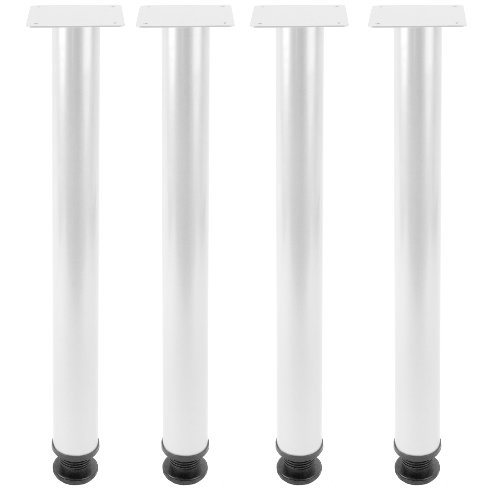 Pies para mesa y mueble Patas en acero 2 varillas 20 cm blanco 4-pack -  Hiper Electrón