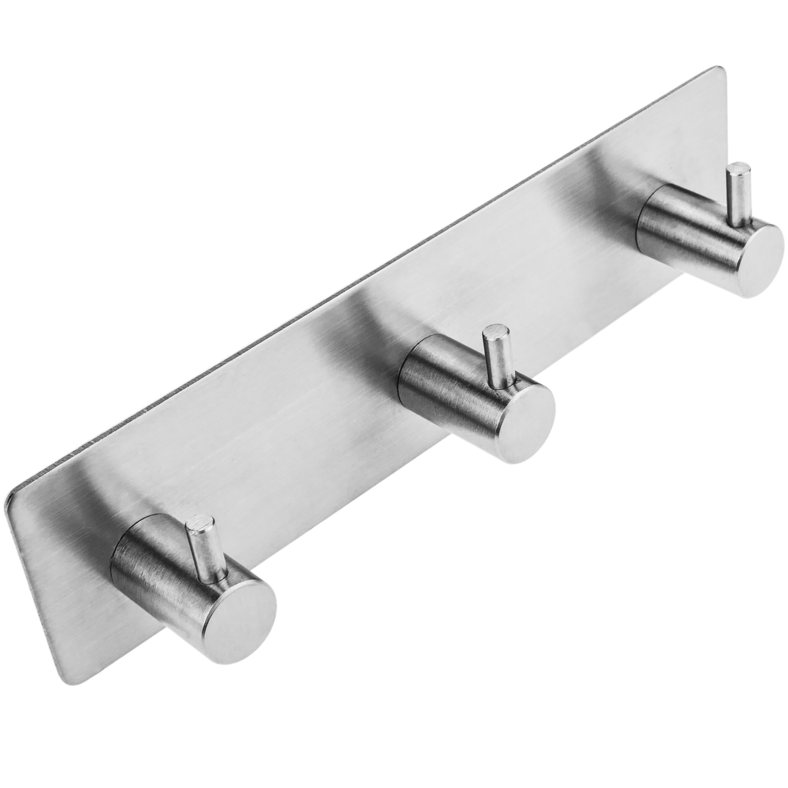 Rawk Stainless Steel 3 in 1 Plaza Movable Hook Flexible 3 Pin Bathroom  Hooks Cloth Hanger Wall Hook Door Robe Hooks for Hanging Keys,Clothes,Towel