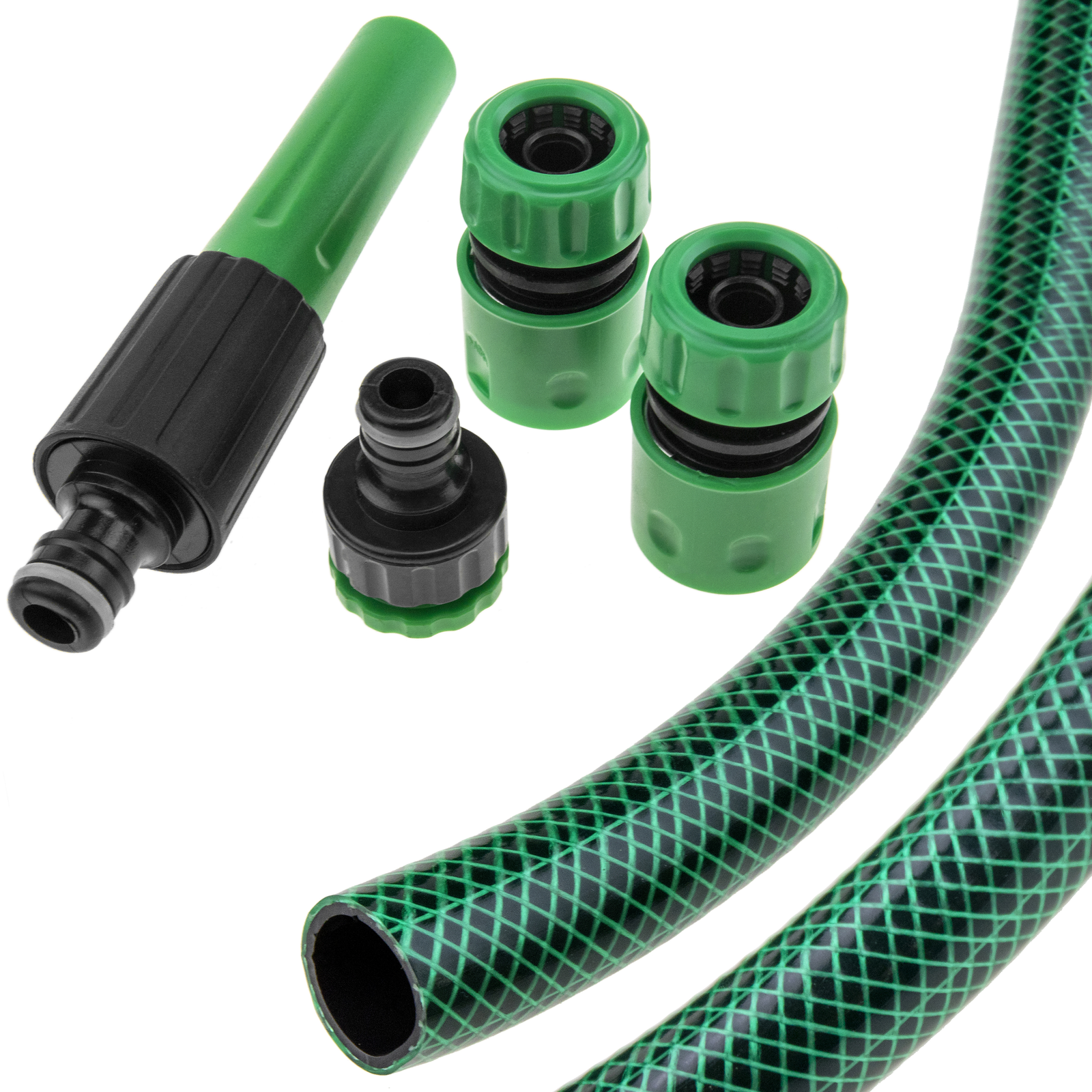 Garden hose kit 15 m 5/8 15 mm with accessories - Cablematic