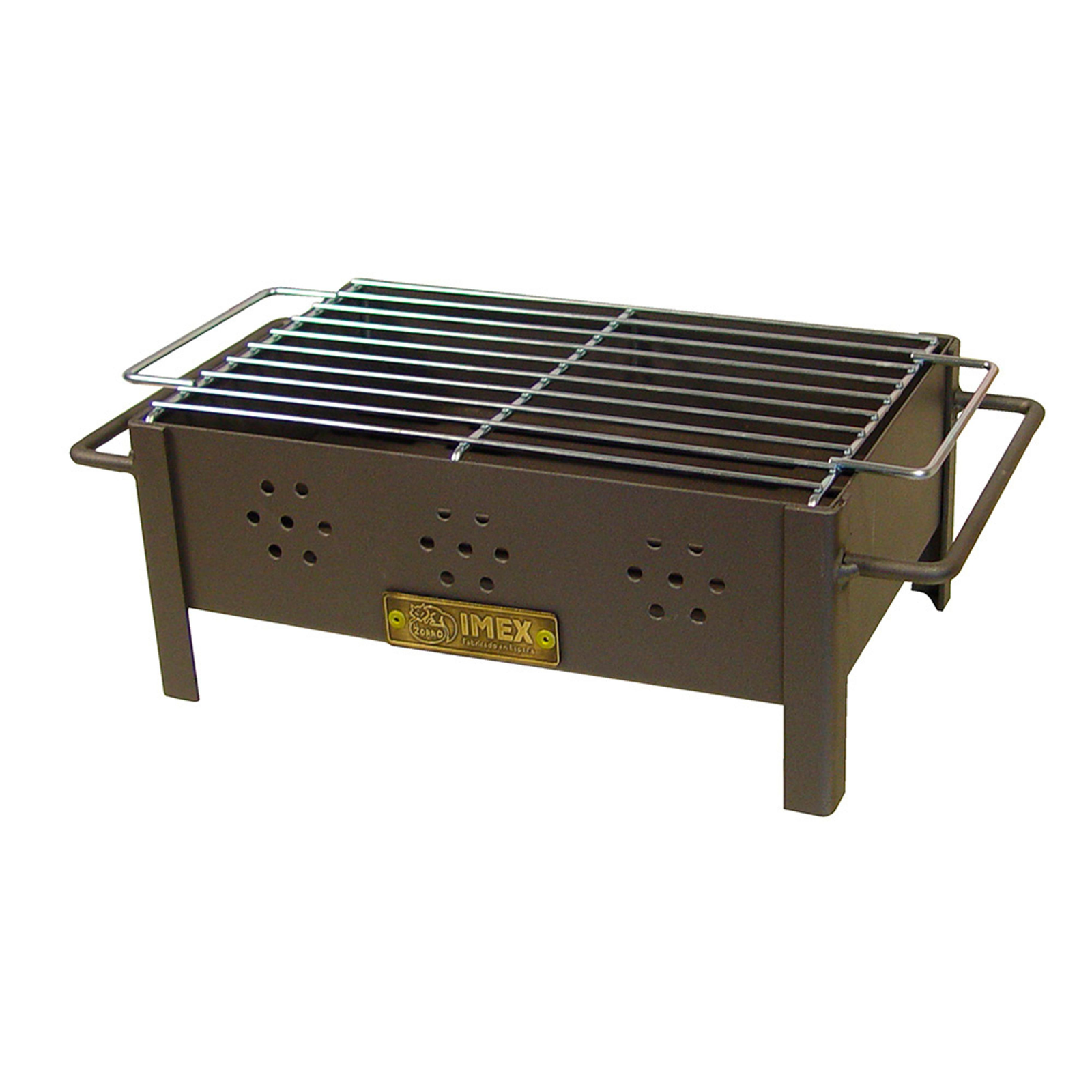 Barbecue a carbonella rotondo 33x45 cm con gambe Griglia per barbecue per  giardino e campeggio - Cablematic