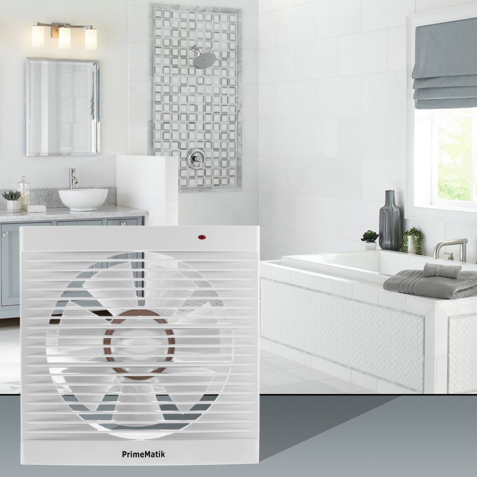 Ventilador de escape, Extractor de aire de 150 mm de diámetro, alta  potencia de succión, para lavabo cocina trastero garaje - Cablematic