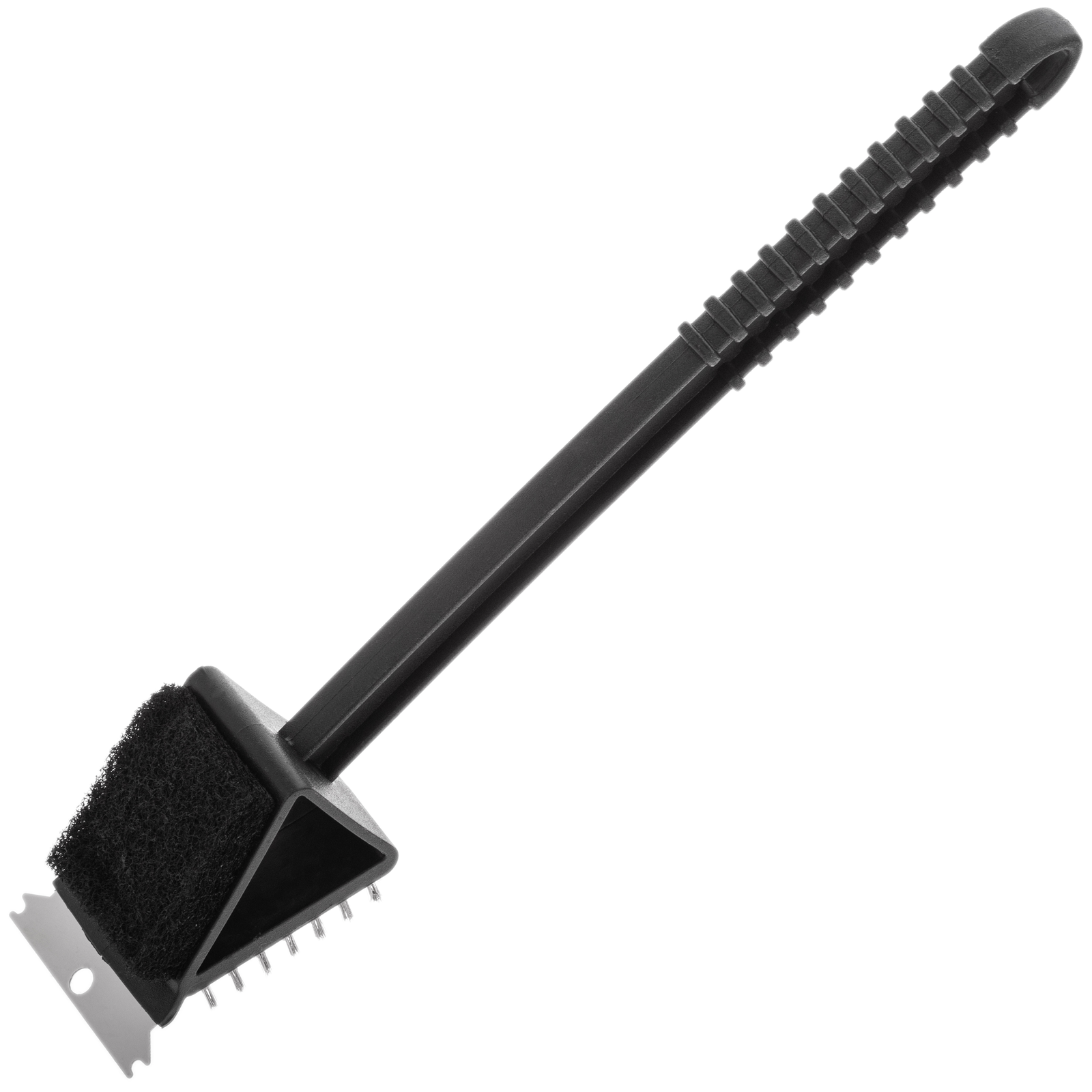 Brosse grattoir longue avec spatule en métal pour nettoyer le