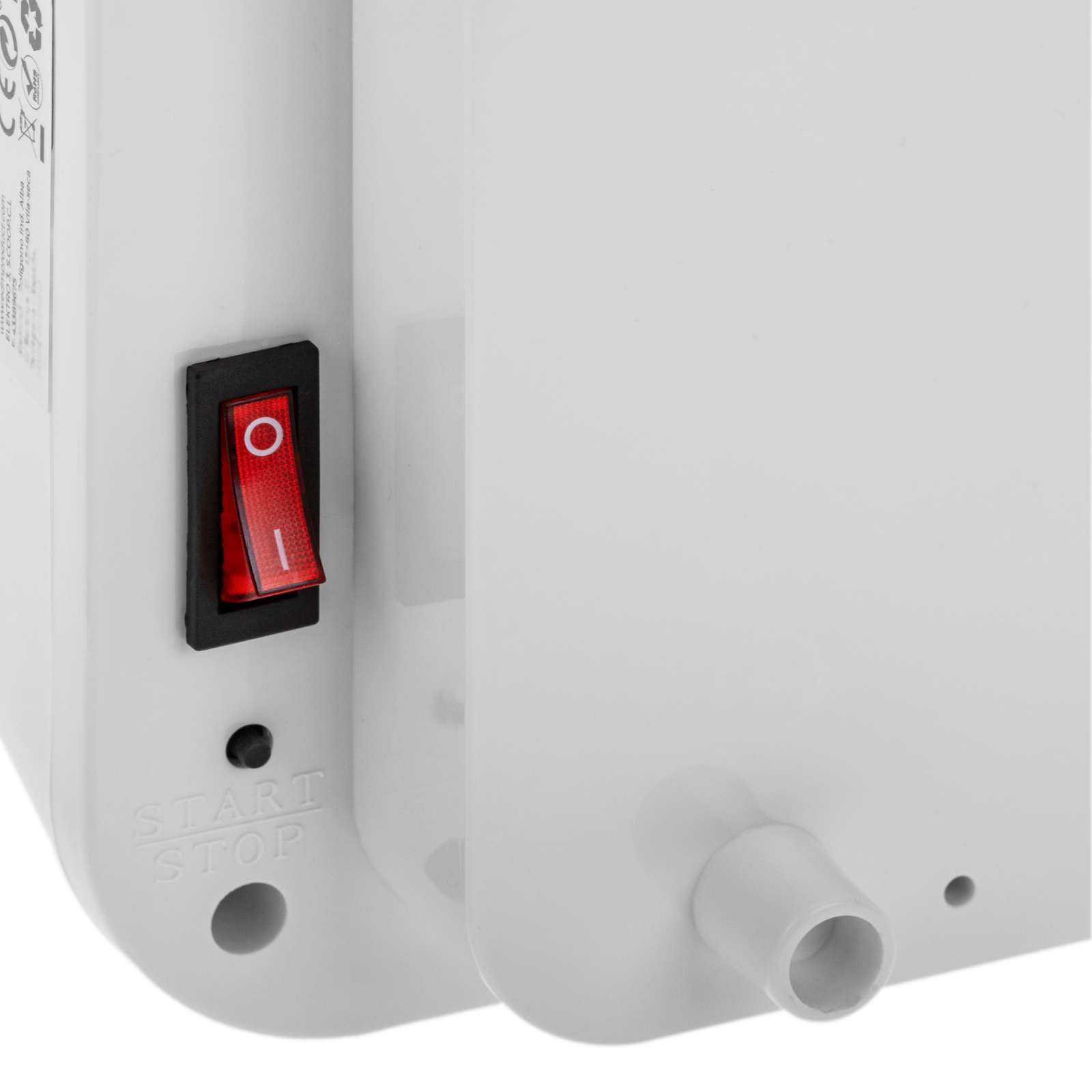 Calefactor split ceramico de aire de pared de 1000 / 2000 w de color gris y  mando a distancia - Cablematic