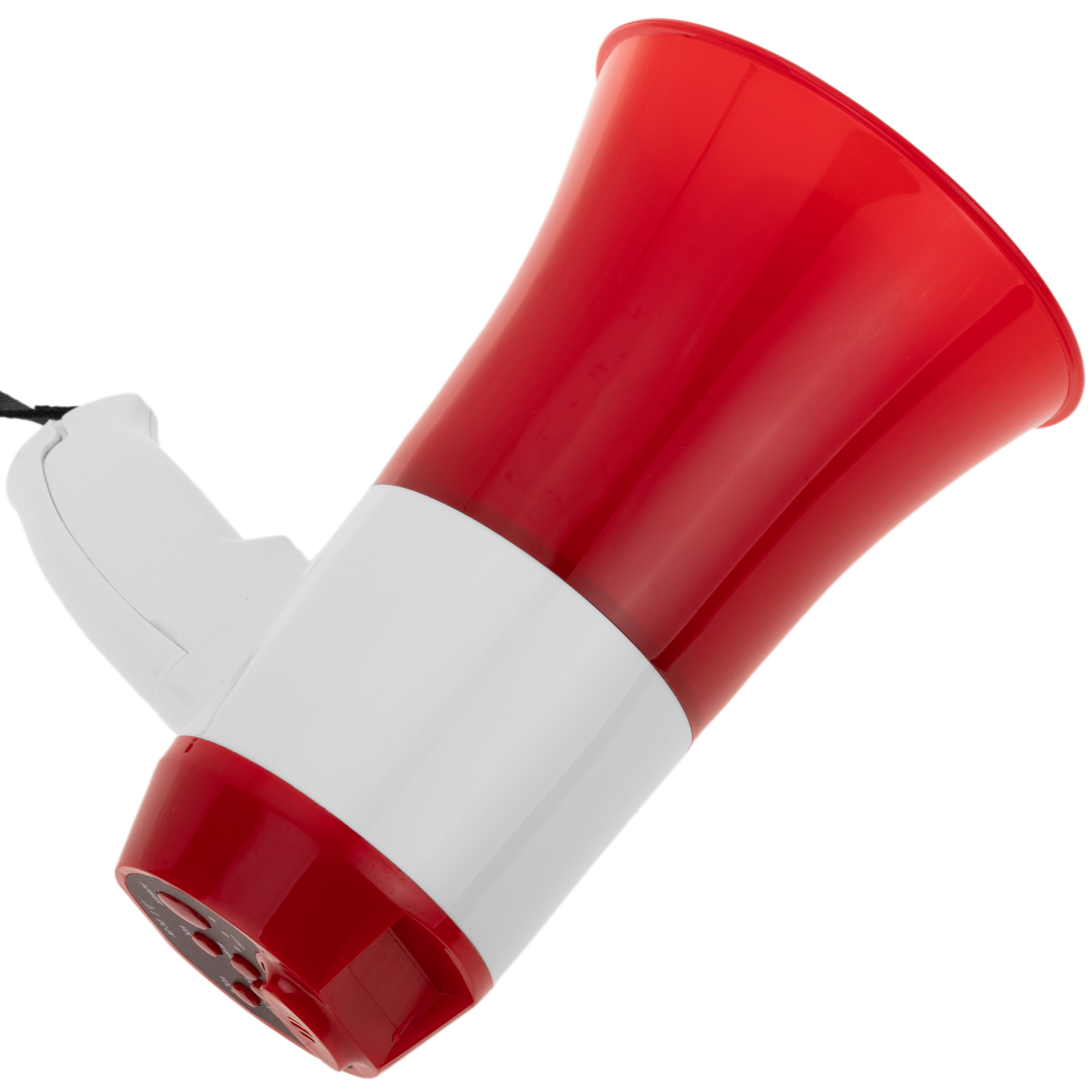 Megaphone 15W with 10s recording, siren and volume. Portable speaker  150x250 mm - Cablematic
