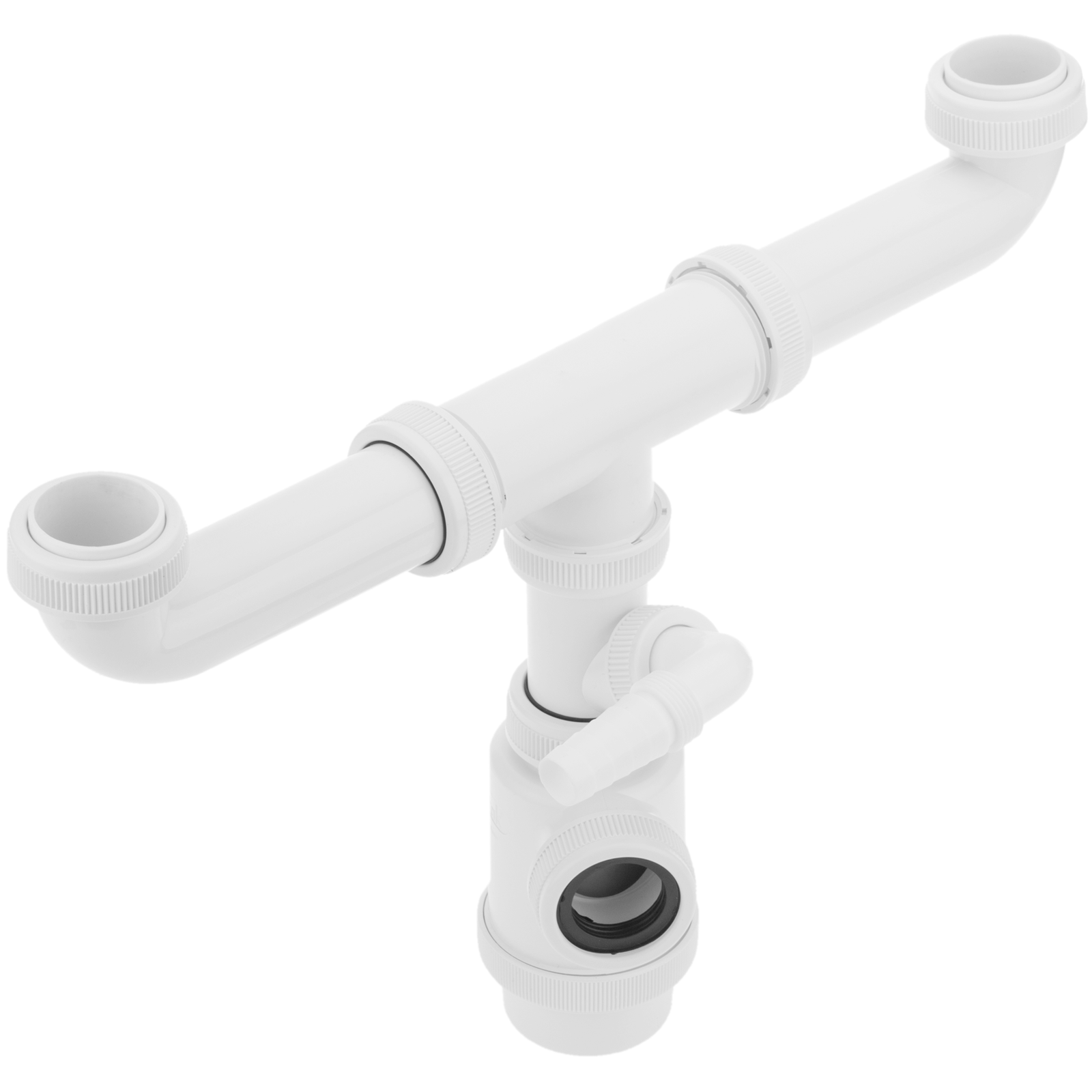 PrimeMatik - Sifón Botella Extensible con válvula para Lavabo-Bidet 1 1/2  x 70 mm