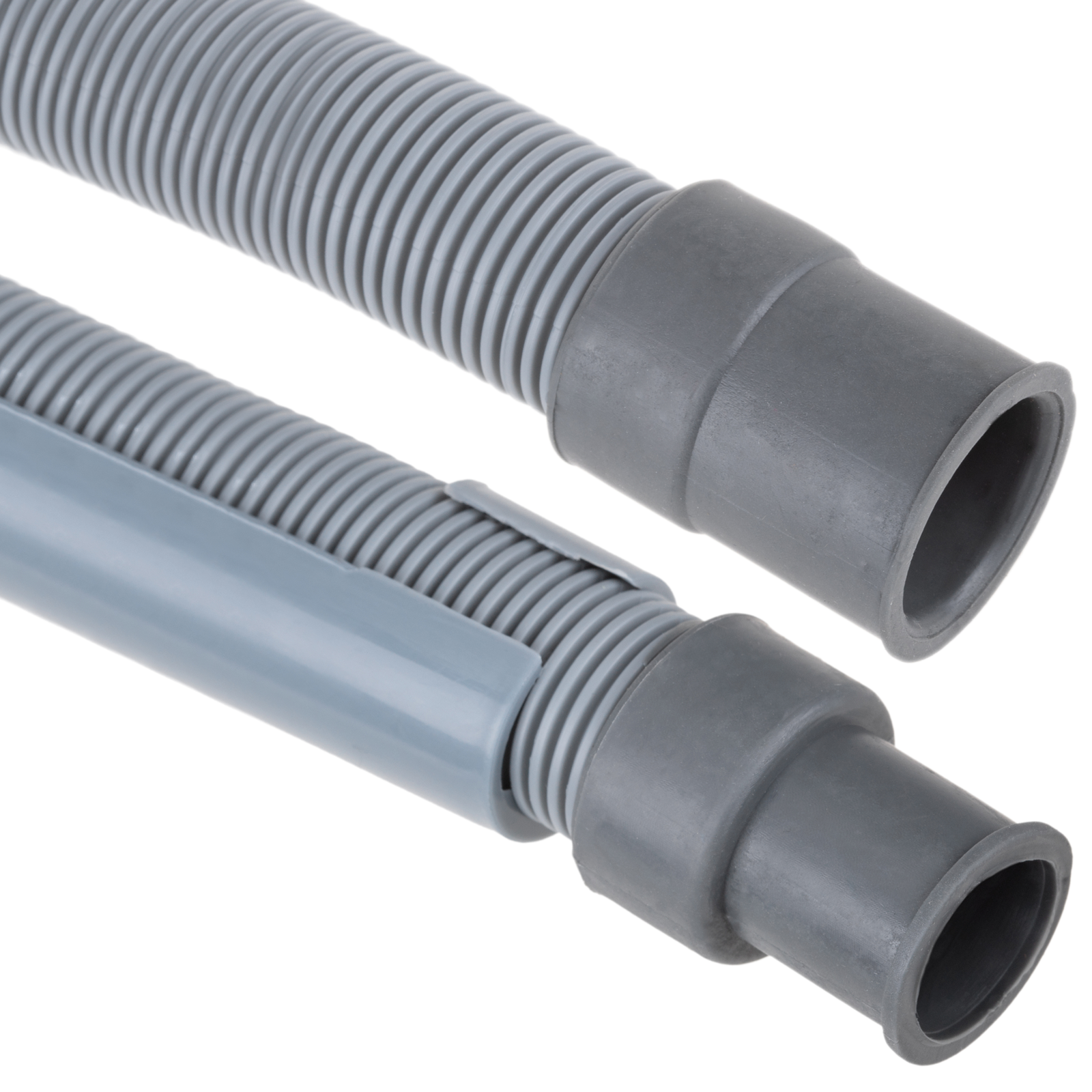 Vhbw tubo di scarico per compatibile con tutte le comuni lavatrici e  lavastoviglie - attacco dritto da 22/29mm, grigio