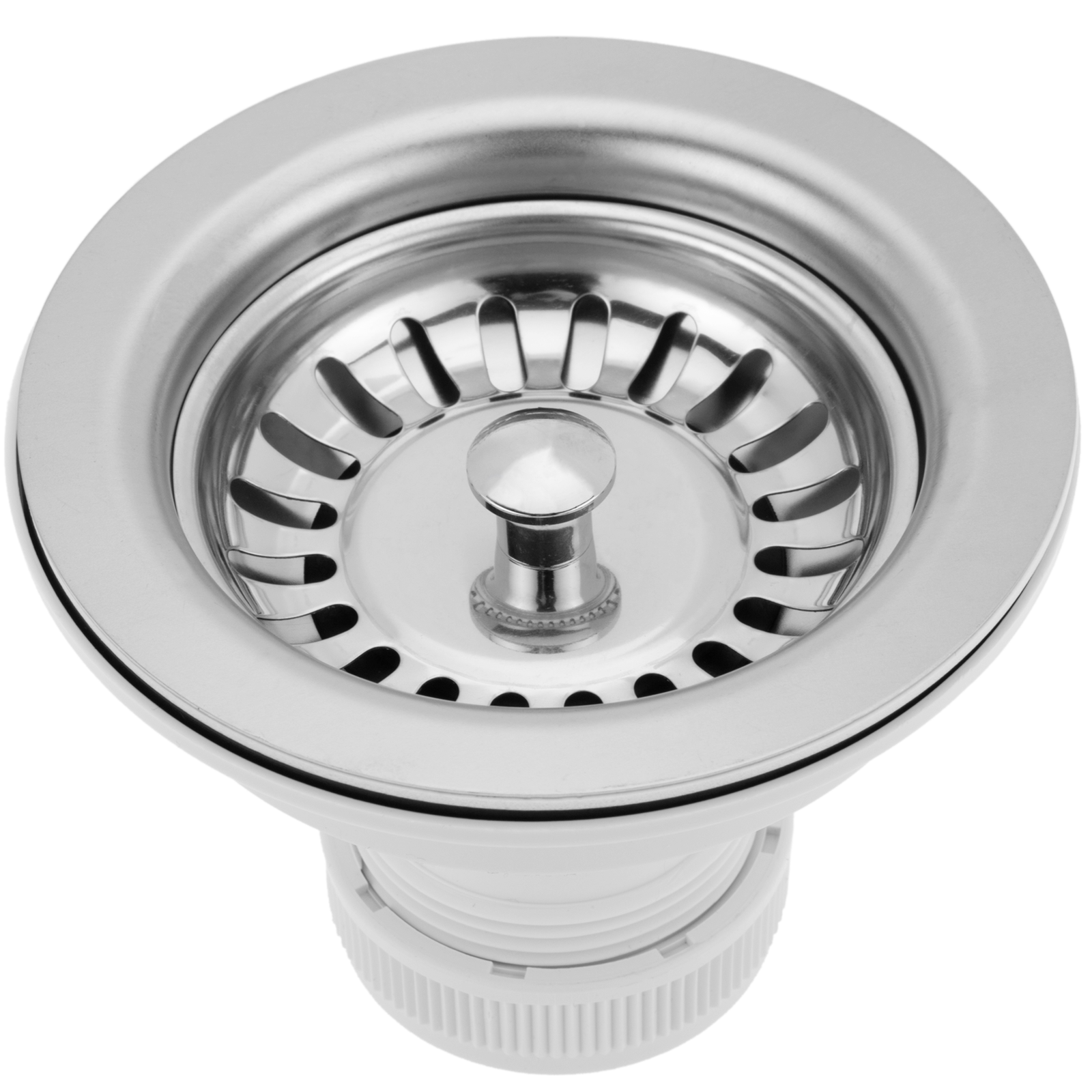 Válvula de desagüe 9cm. Tapón para lavabo y baño universal G1-1/4 cromado -  Cablematic