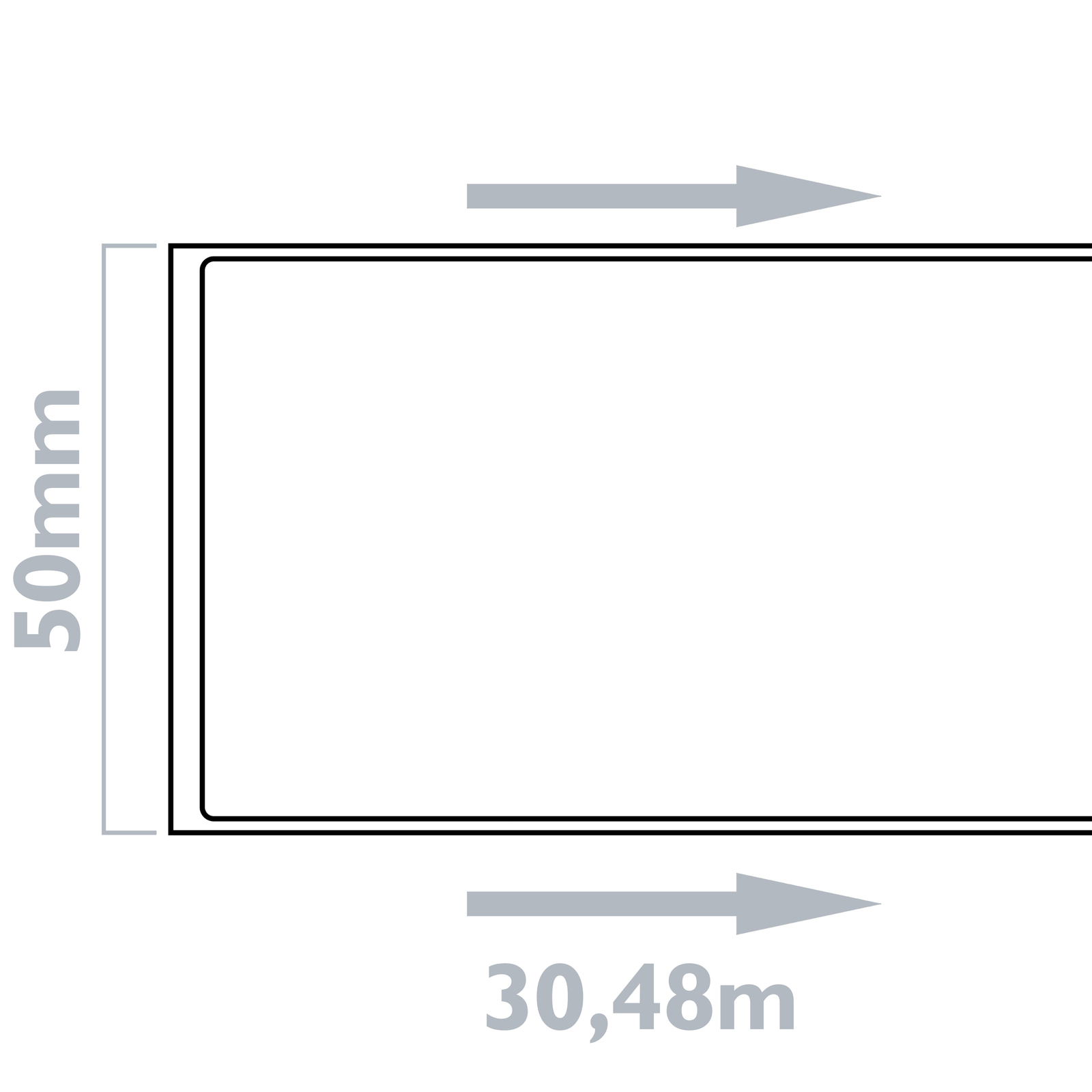 Rouleau d'étiquettes adhésives continues compatibles Brother 17 x 87 mm