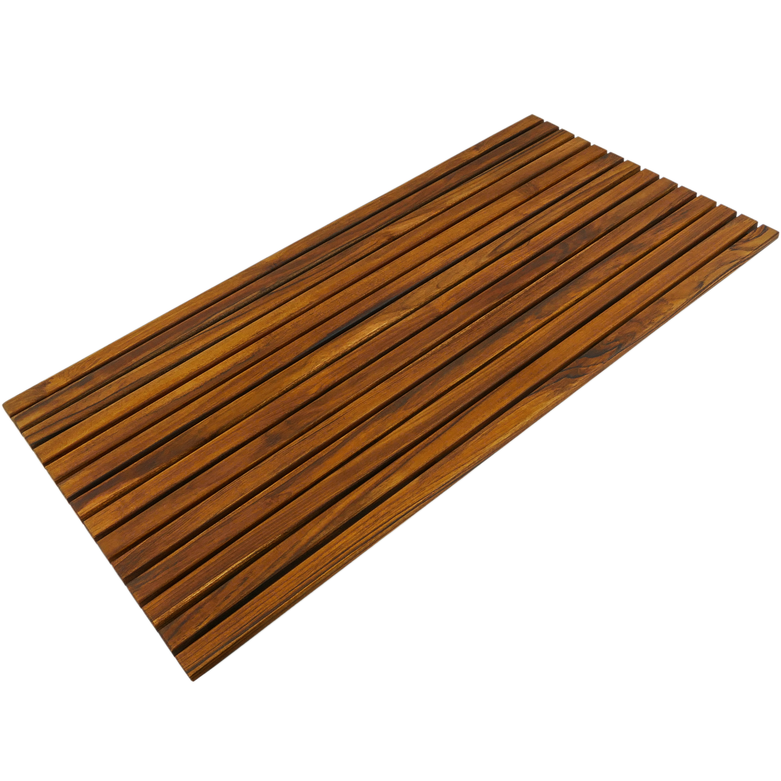 Tarima para ducha y baño rectangular 80 x 50 cm de madera de teca  certificada - Cablematic