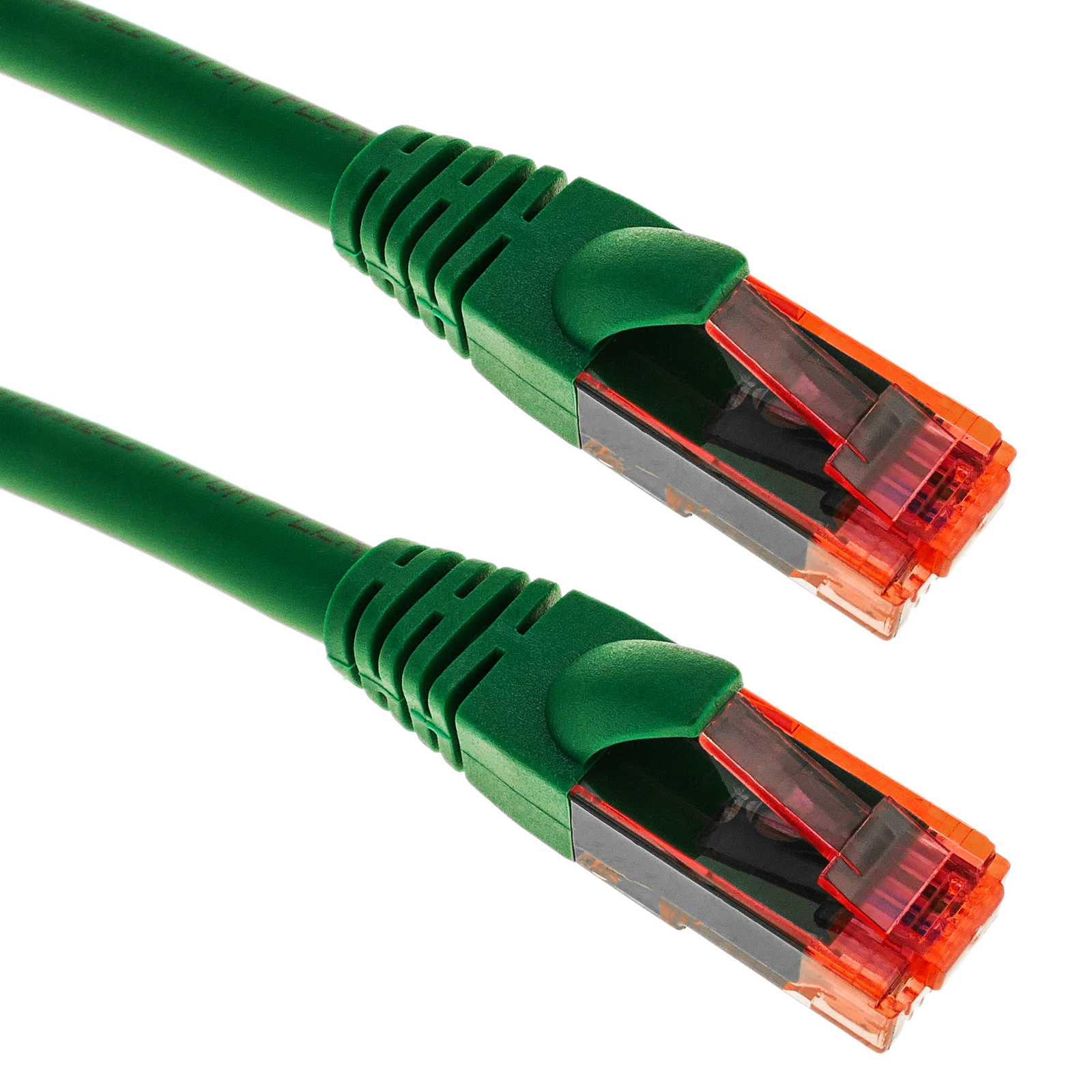 Network cable ethernet LAN RJ45 UTP 24 AWG Ultra flexible Cat. 6A green 25  cm Cablematic