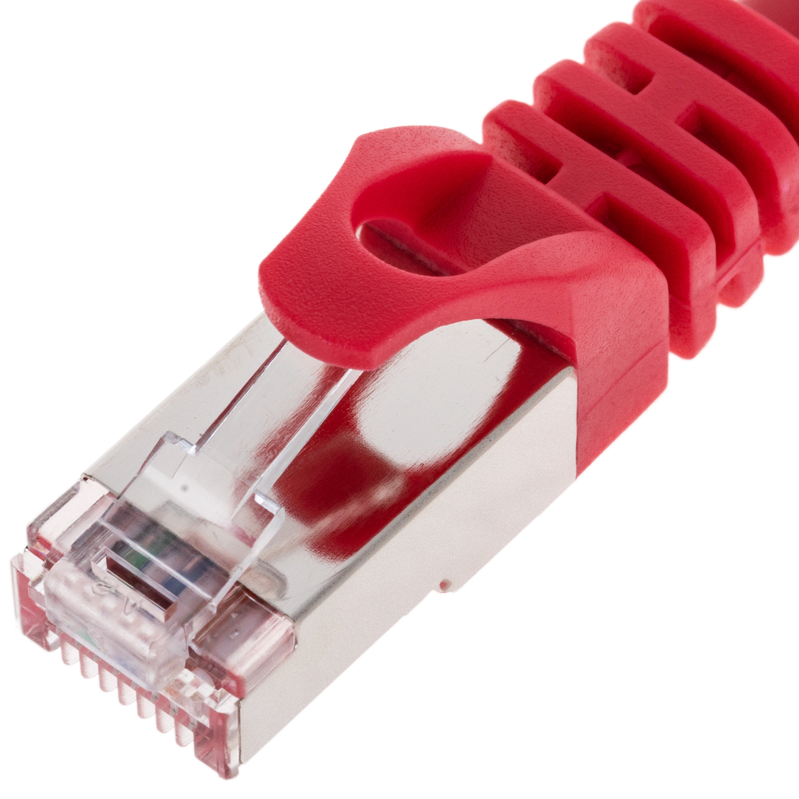 Cavo di rete Ethernet LAN FTP RJ45 Cat.6a rosso 50cm - Cablematic