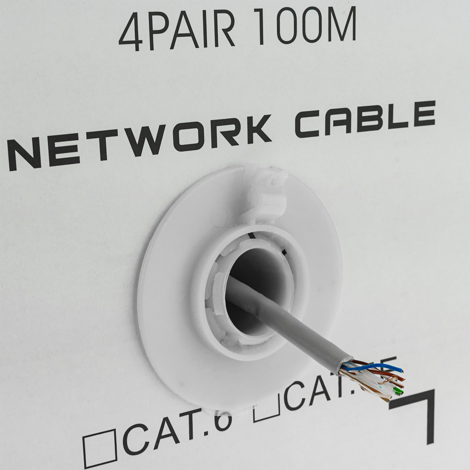 Bobina cable ethernet LSHF UTP Cat.6 24AWG flexible 100m - Cablematic