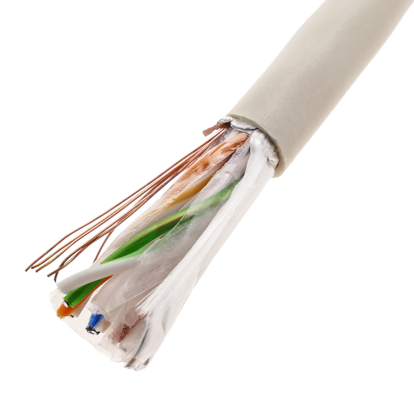 Bobine de câble Ethernet LSHF UTP Cat.6 24AWG flexible 100m - Cablematic