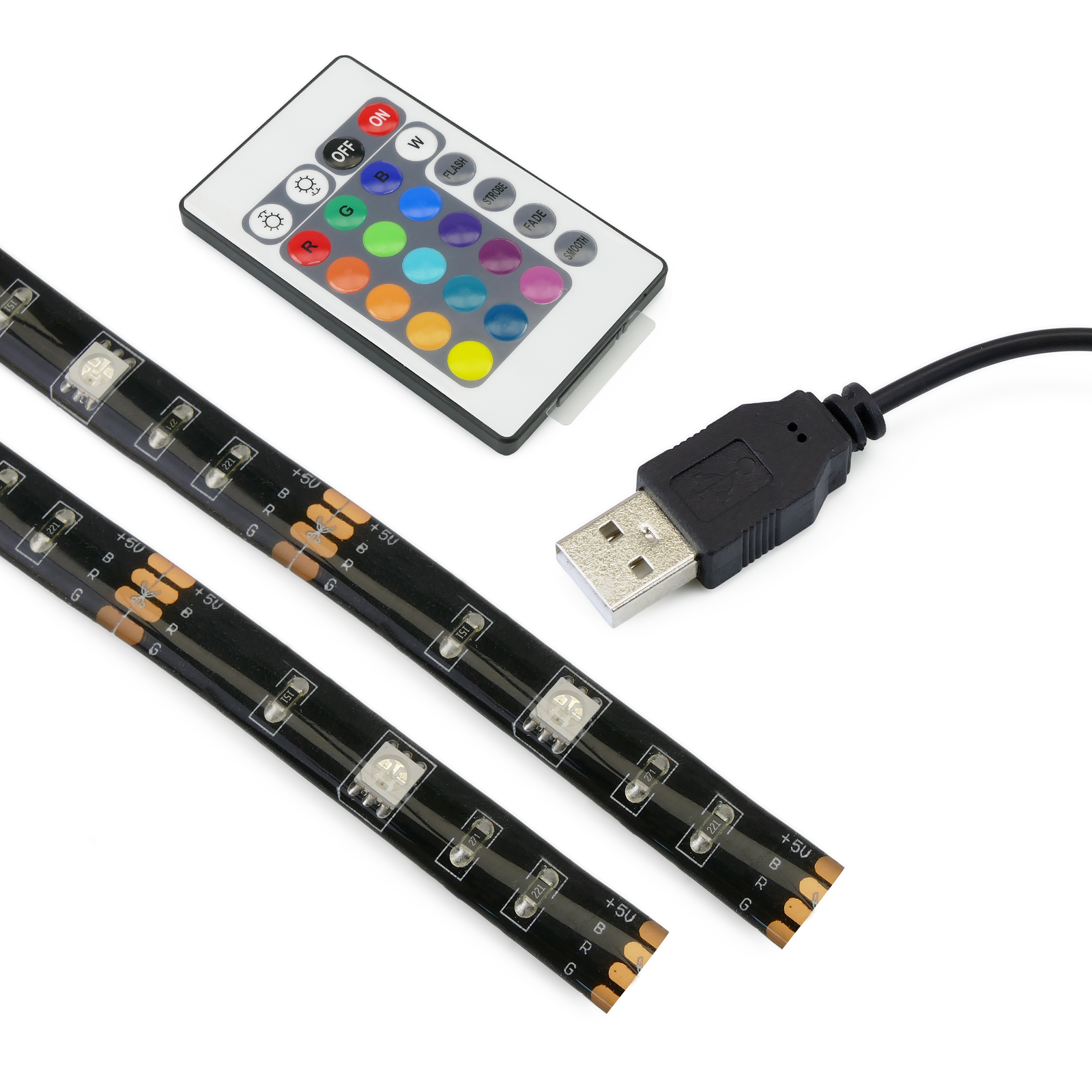 Ambient light RGB LED backlight TV - Cablematic