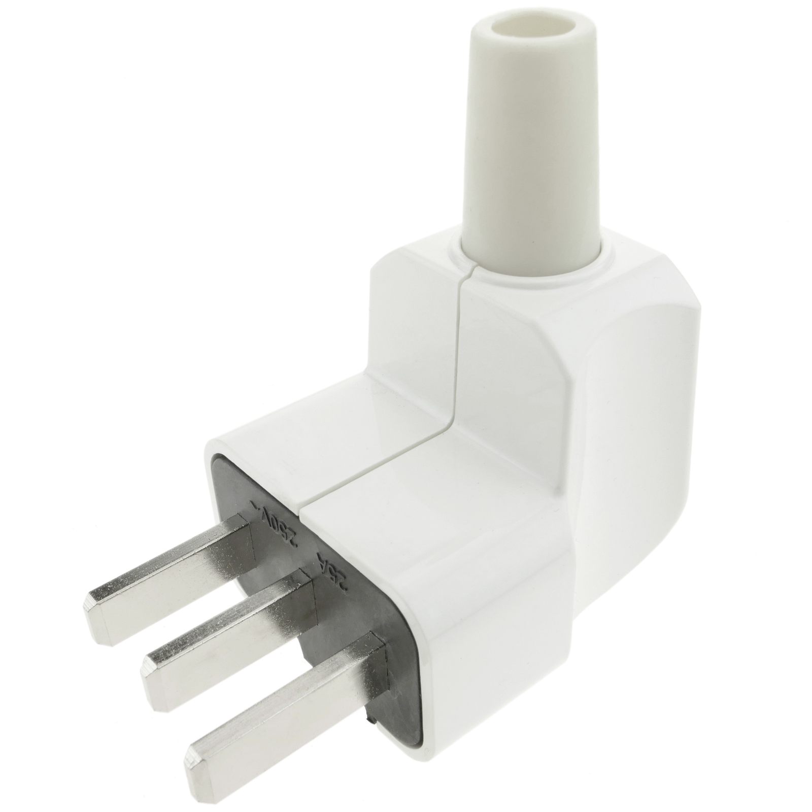 Clavija de enchufe 25A 2P+T para hornos y cocinas de color blanco -  Cablematic