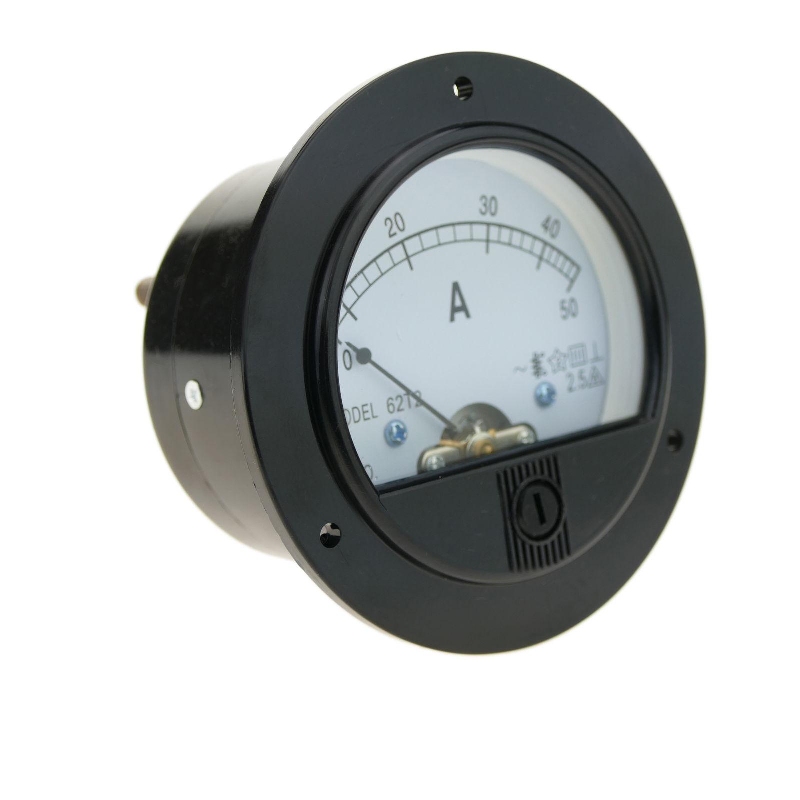 Analog electric meter panel round 70mm 50A ammeter - Cablematic