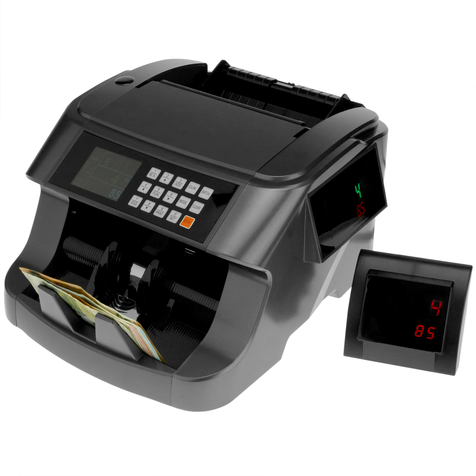  TriGear Máquina de contador de dinero con detección de billetes  falsificados UV/MG/IR/MT : Productos de Oficina