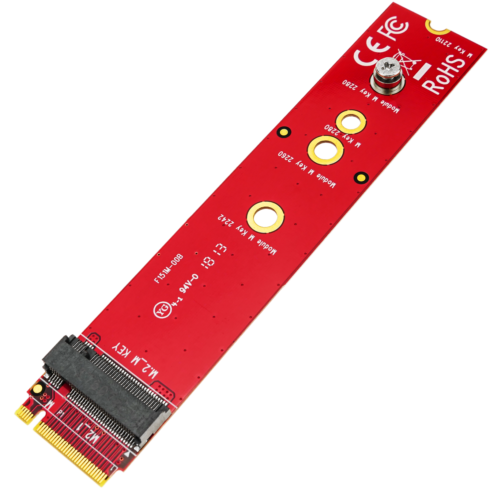 Converter module socket M.2 NGFF M-Key to SSD SATA PCIe-NVMe card -  Cablematic