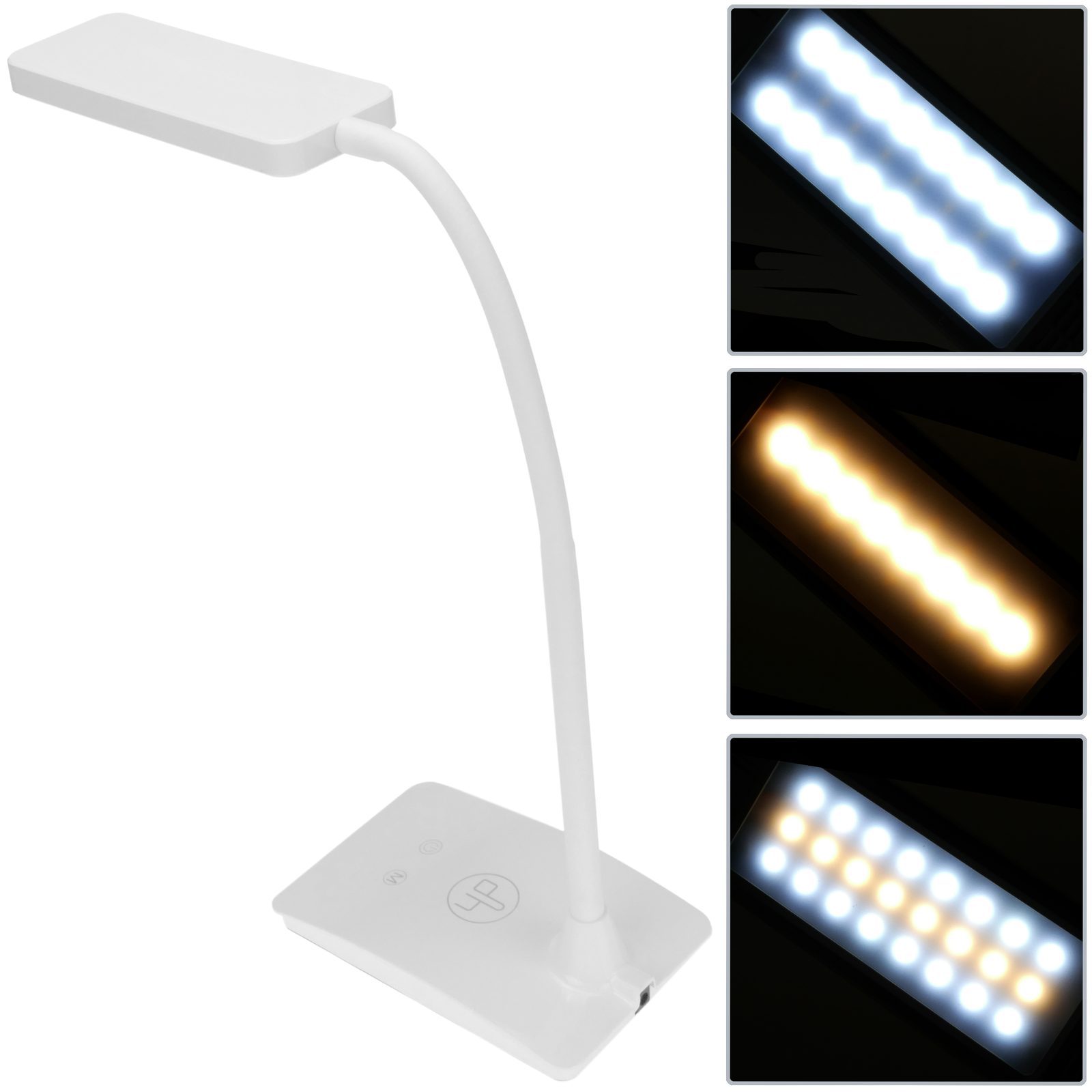 Lampada da tavolo a LED con tre livelli di intensità e 3 livelli di  tonalità chiara - Cablematic