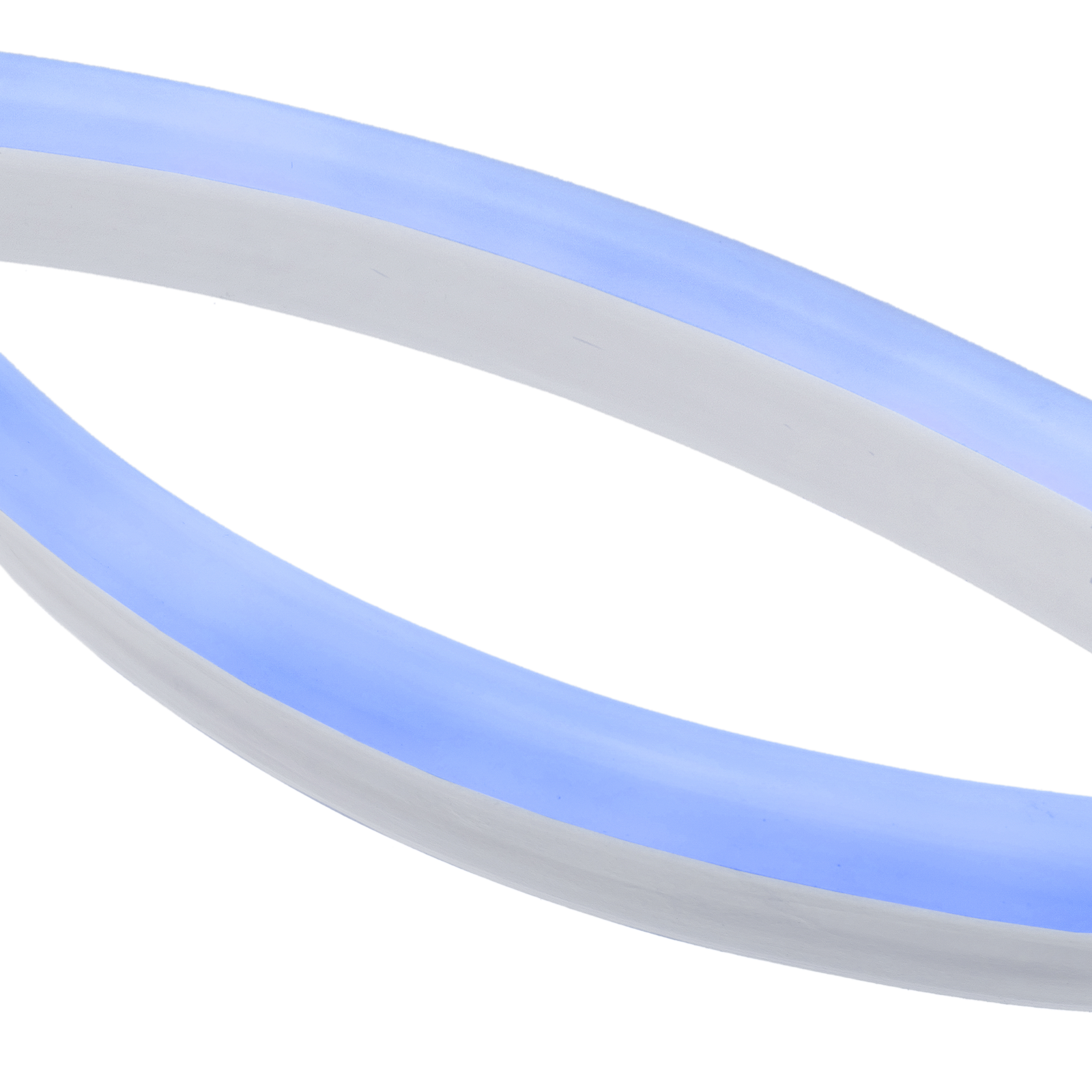 Tubo de cuerda de neón negro empotrado, difusor de canal Led de silicona  impermeable, tira Flexible