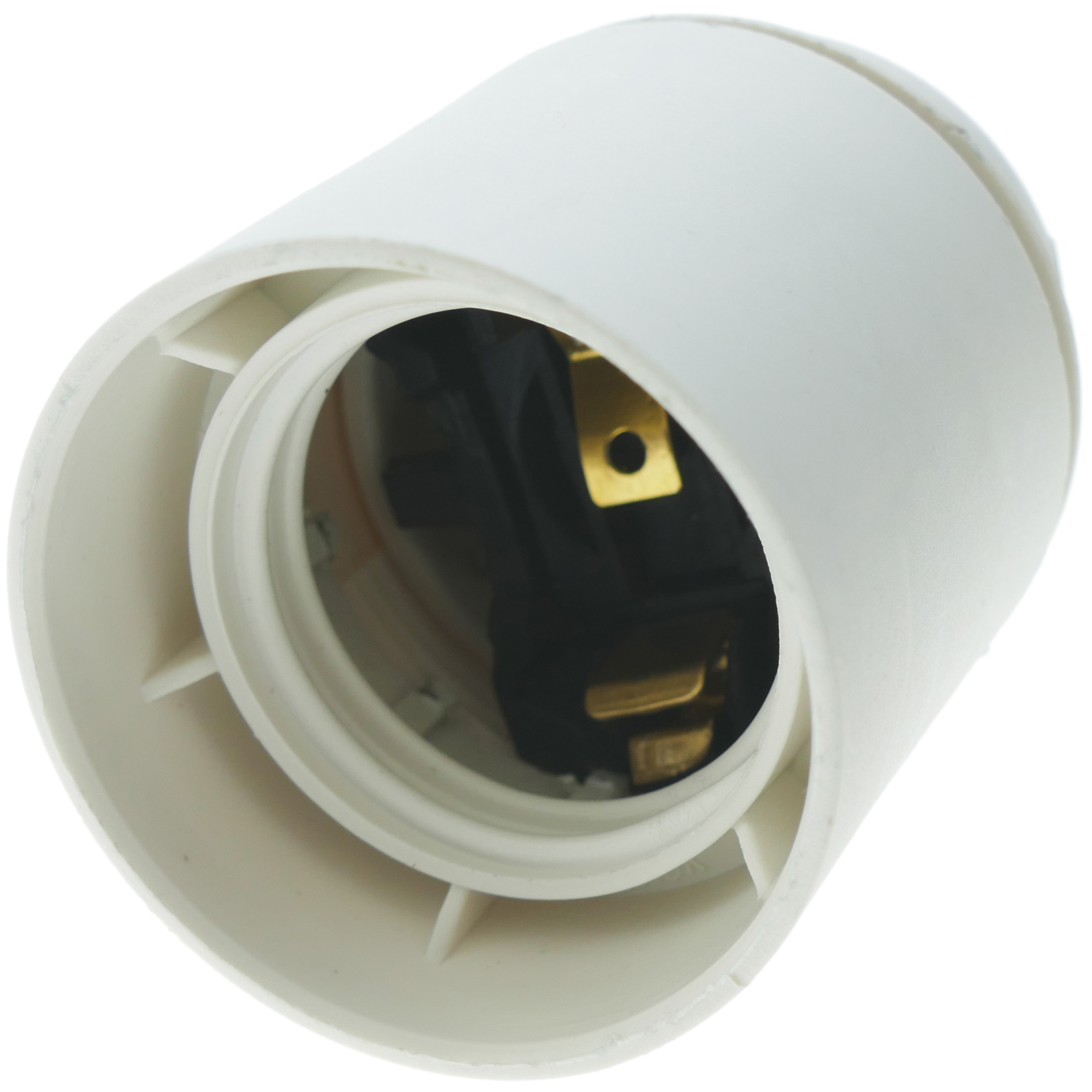 Portalampada per 1 lampadine E27 bianco - Cablematic