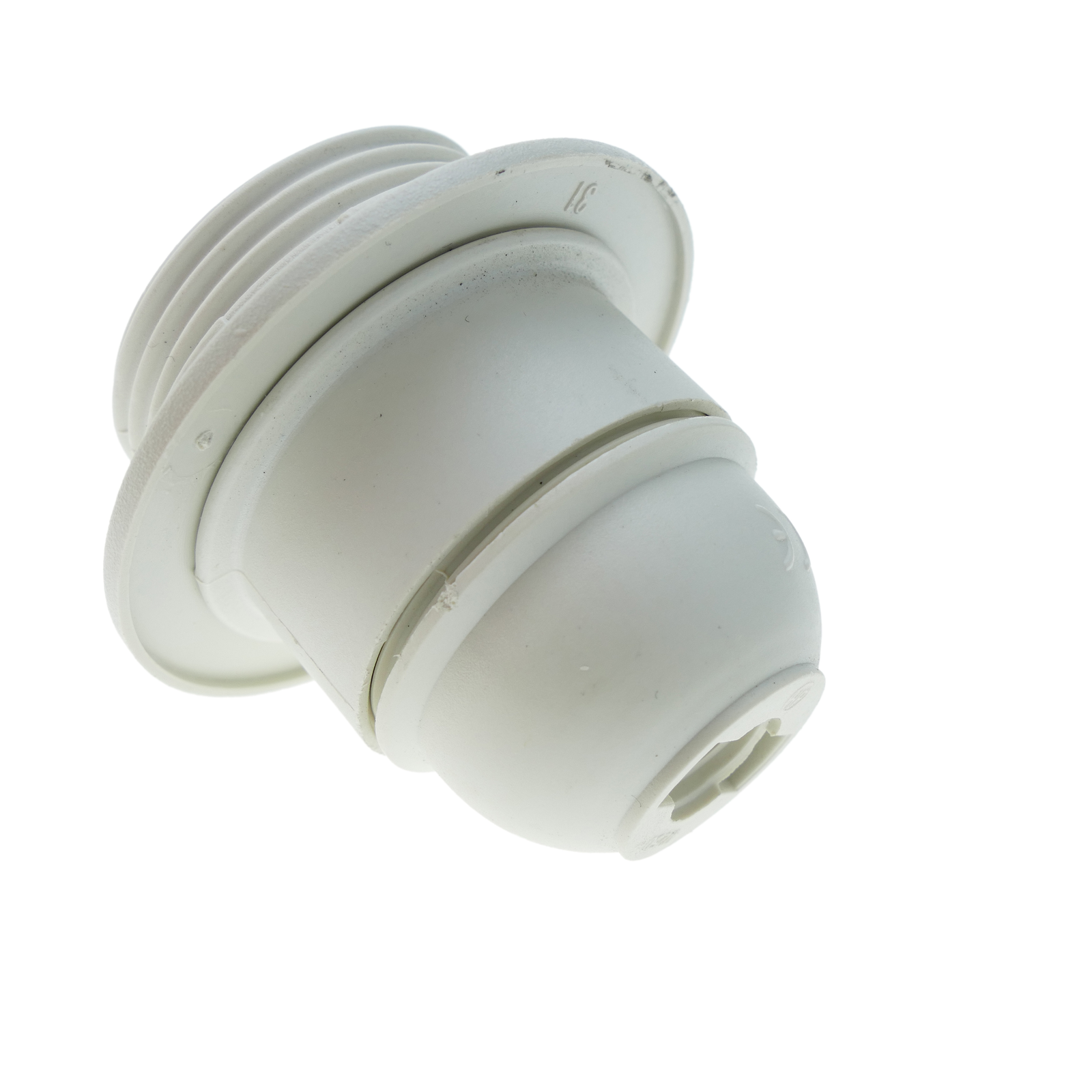 Support de lampe avec filetage extérieur pour 1 ampoule E27 blanc -  Cablematic