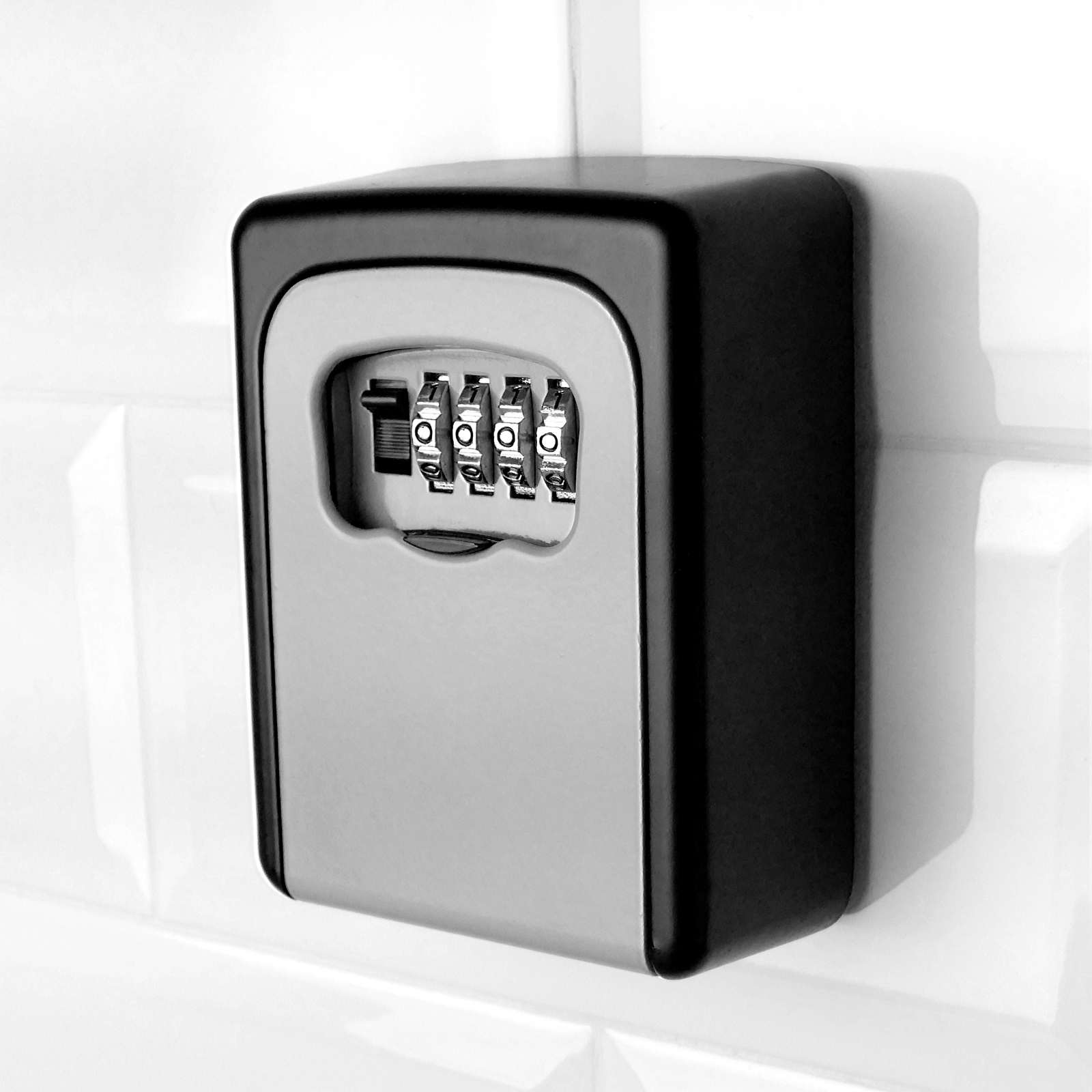 ZOLGINAH Caja de llaves segura para exteriores, paquete de 3, caja de llaves  montada en la pared con código de 4 dígitos, caja de almacenamiento de  llaves de seguridad de 5 llaves