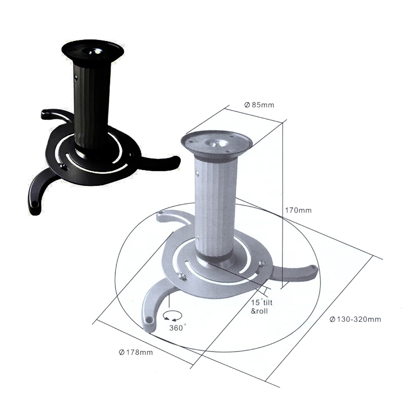 Soporte de techo para proyector (PJR-047)