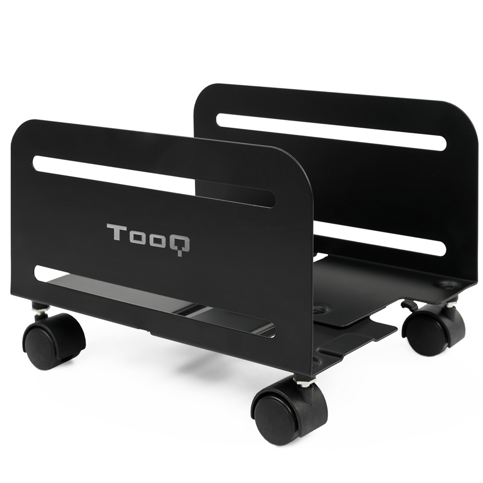 TooQ Soporte Metálico para CPU para Escritorio/Pared, Negro