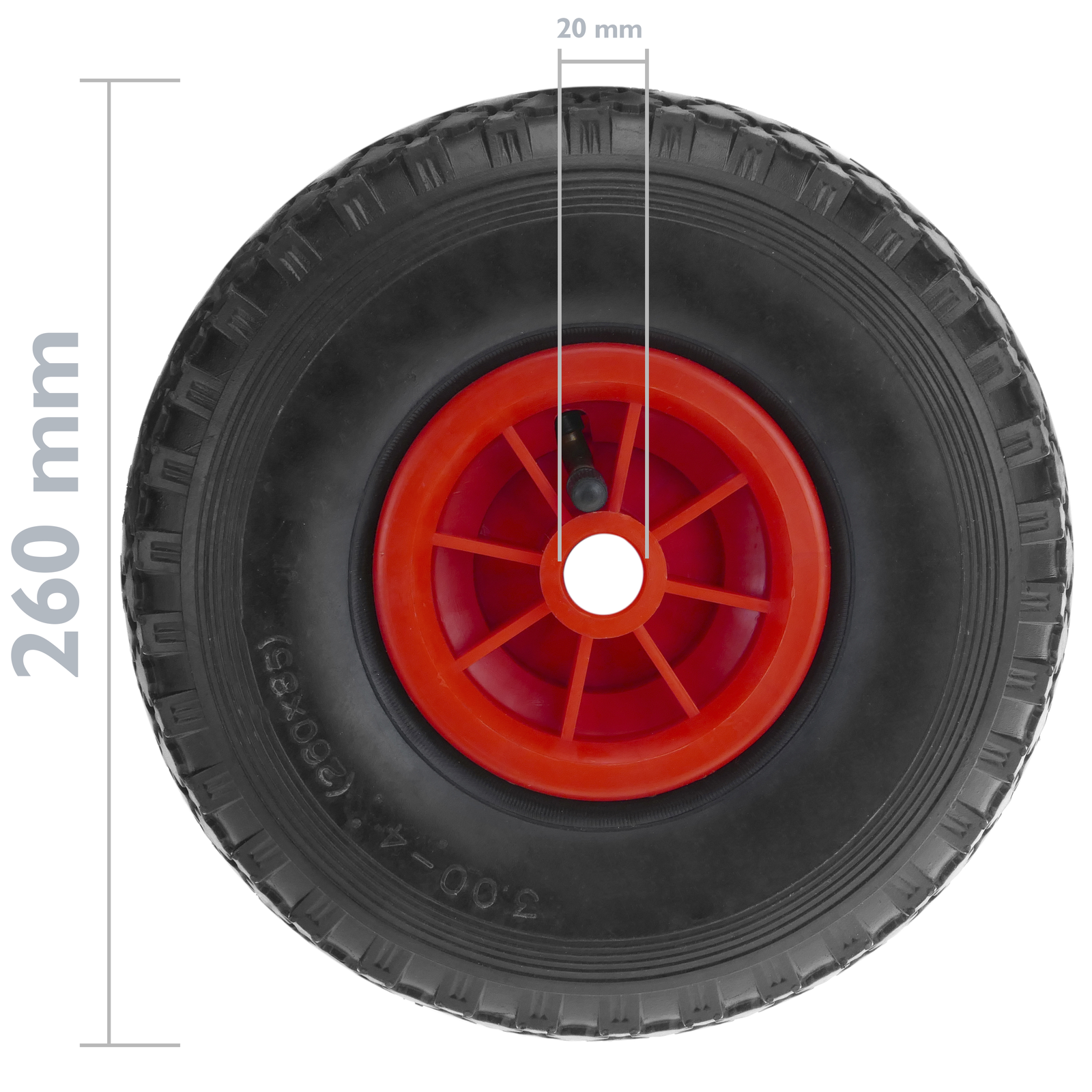 50 mm, 4 mm Gomas elásticas multiusos, rojas