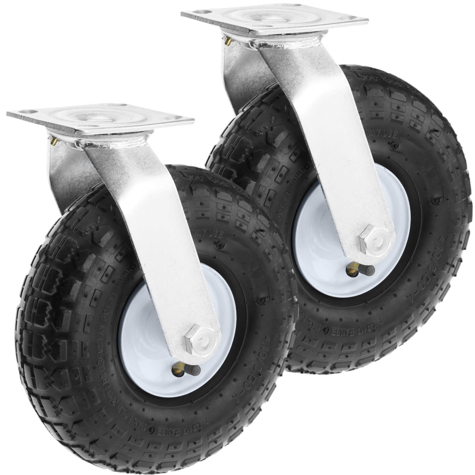 Carro con ruedas inflables para bombona de gas 6/13kg diámetro 220 mm