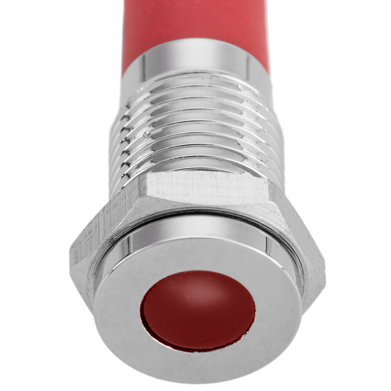 Lampe voyant LED 8mm 12VDC Pilote de couleur rouge - Cablematic