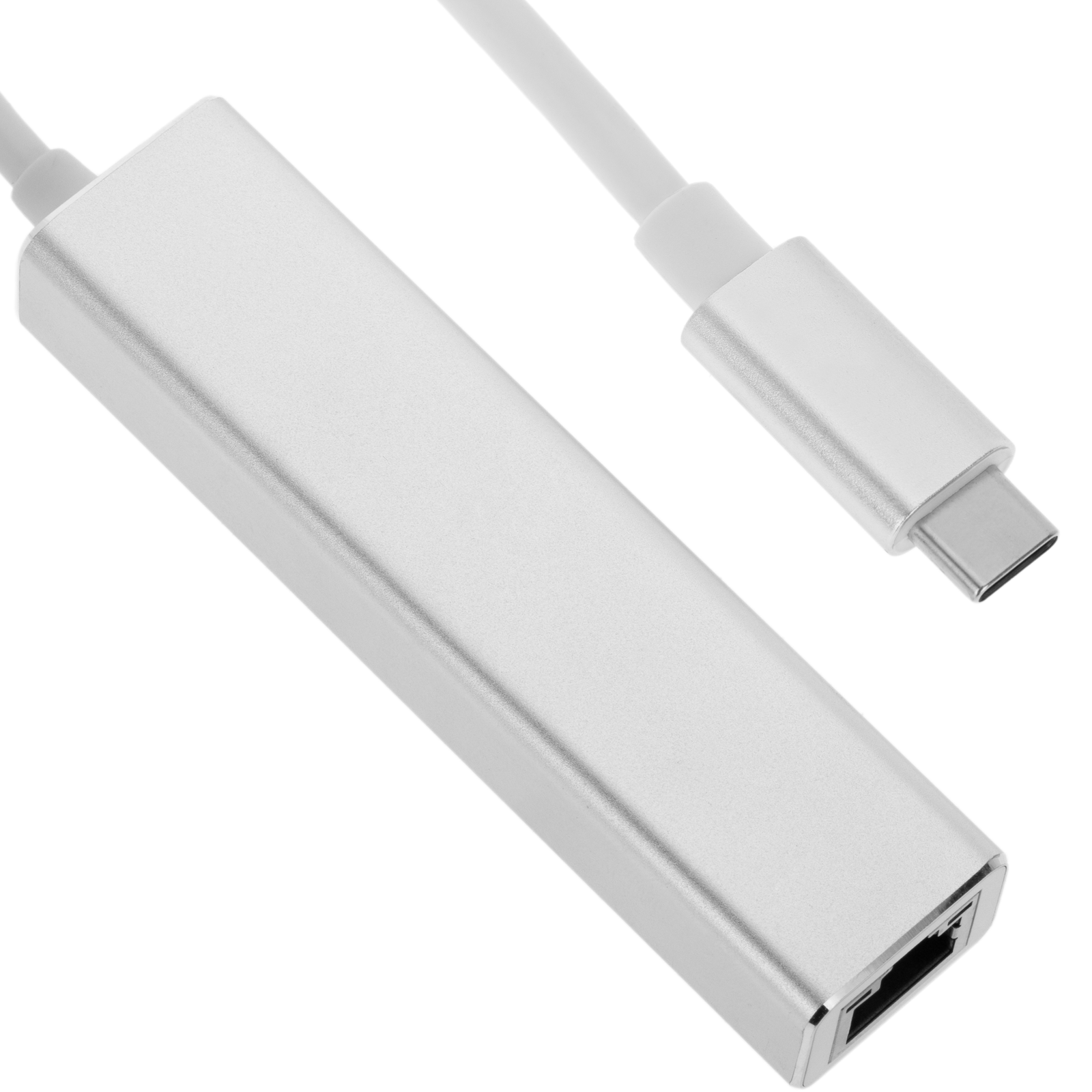 Convertitore da USB-C 3.0 a 3xUSB 3.0 e Ethernet RJ45 colore argento -  Cablematic