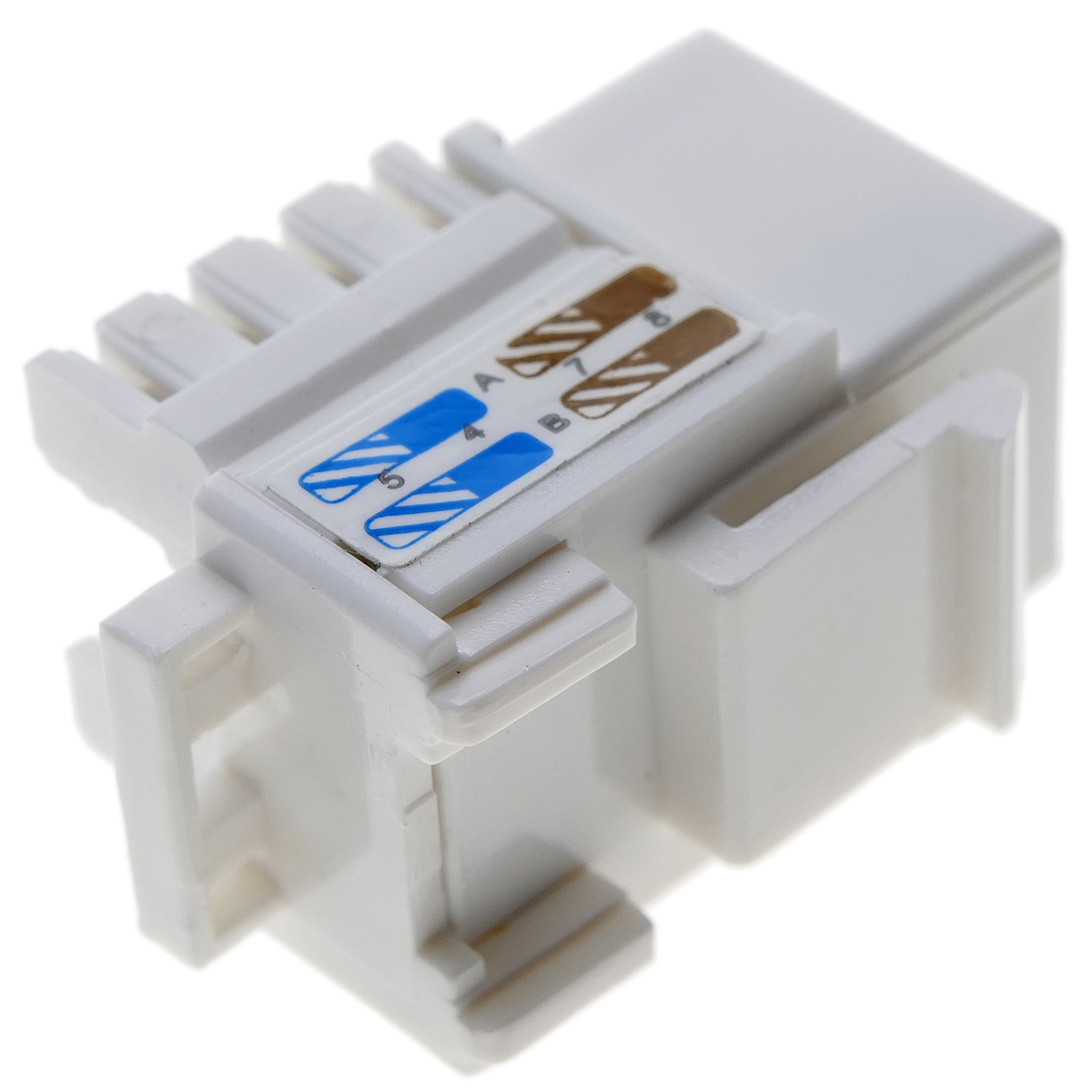 Conector - Empalme Para Cables UTP Entrada Rj45 Salida Compatible Categoría  6 Bajas Pérdidas Keystone Tb110