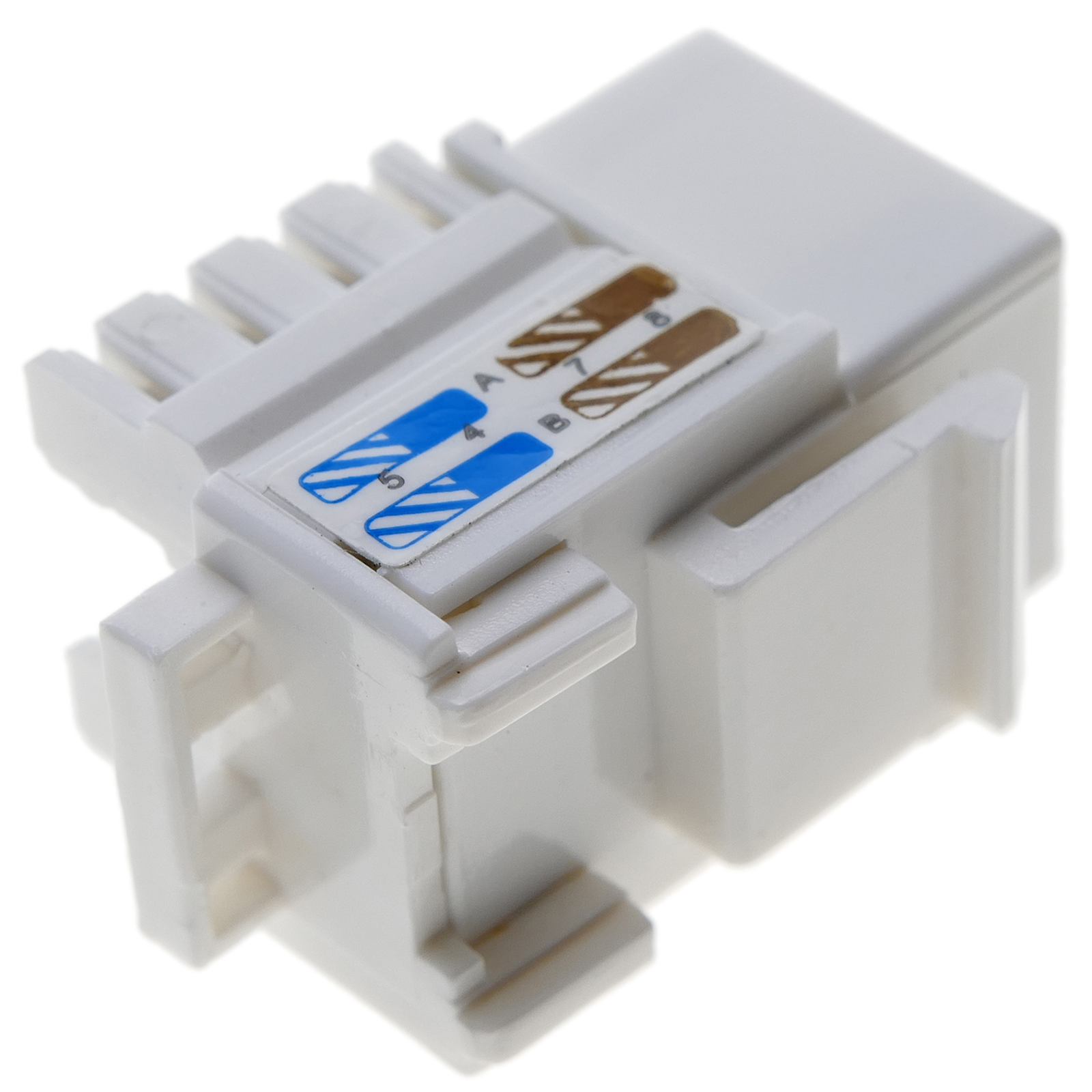 Premium Quality - CAT7 Full Shielded Keystone Jack RJ45 to LSA, Tool-Free  Connection, Compatible for Cat6A/Cat.6 Systems