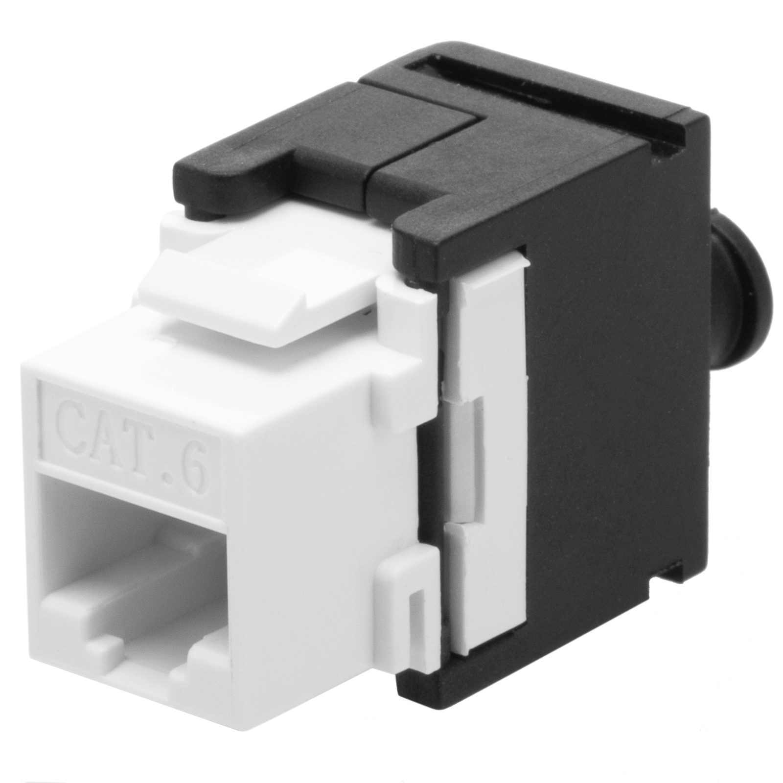 Acoplador en línea formato Keystone Cat6 UTP RJ45-RJ45 negro