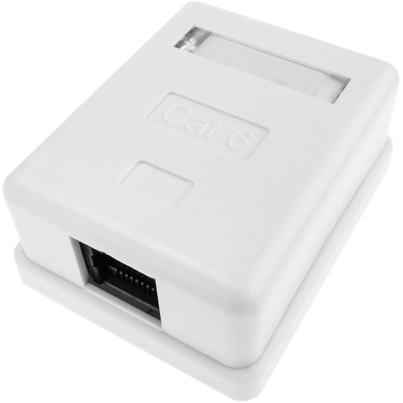 Adaptador RJ 45 / RJ45 CAT.6 Blanco