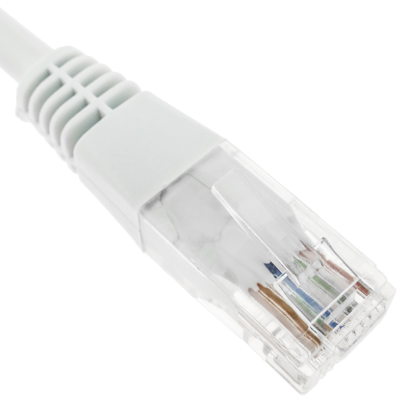 Cable de red 5 metros, Cat5e, RJ45, Sin enganches, Color blanco