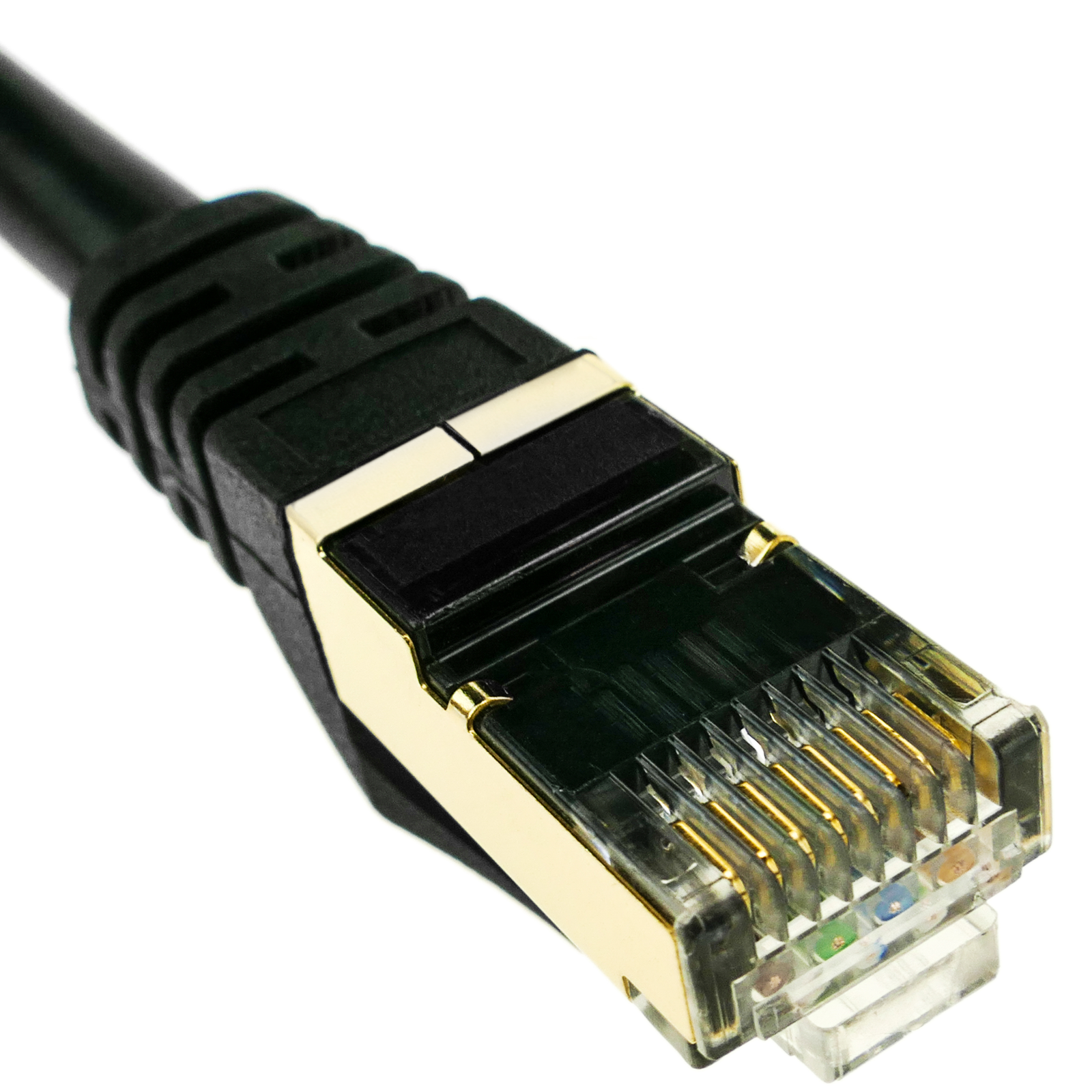 BeMatik Cable de Red SFTP RJ45 Cat.8 25cm Azul