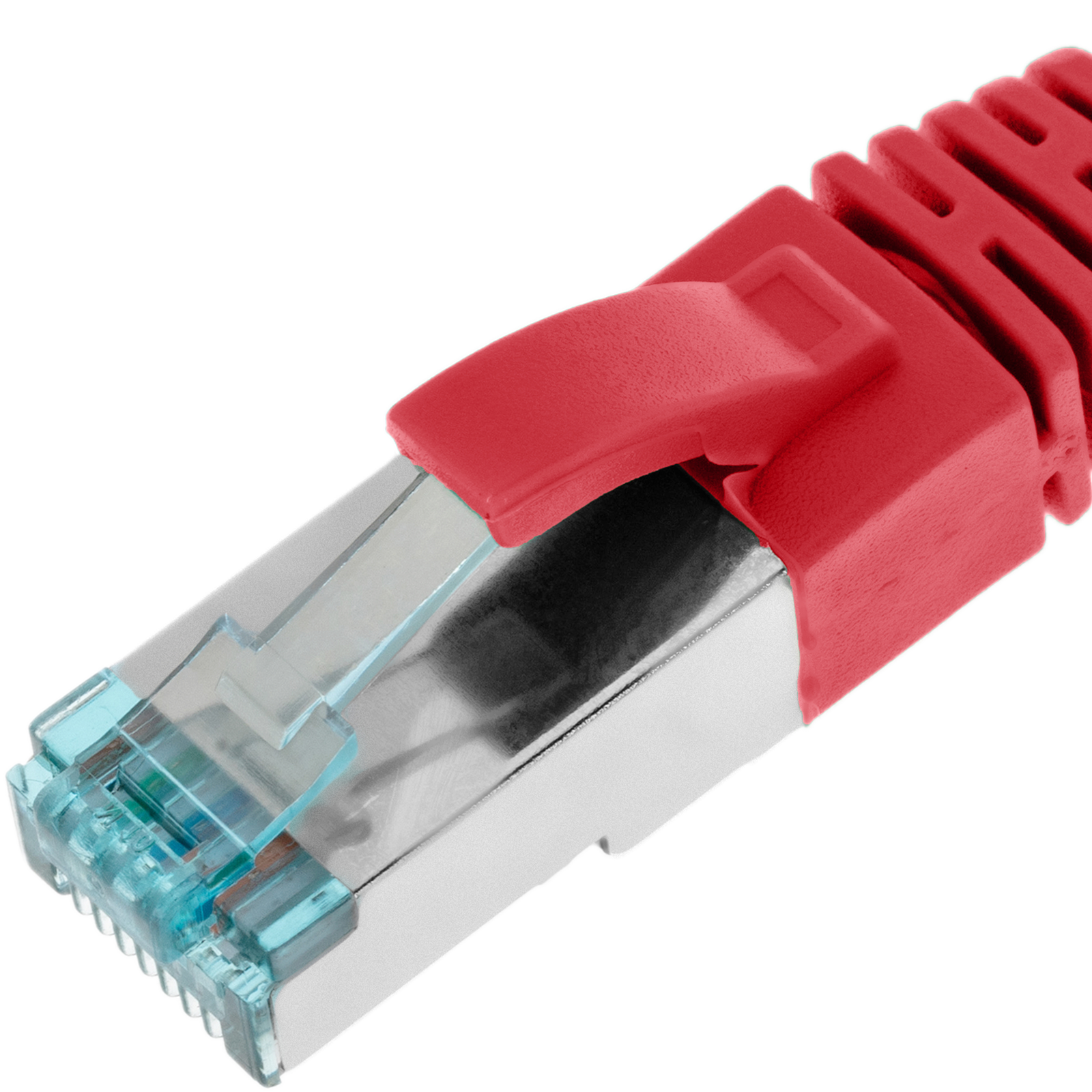 Cable red cat.7 lszh sftp pimf awg26 rojo 50 cm