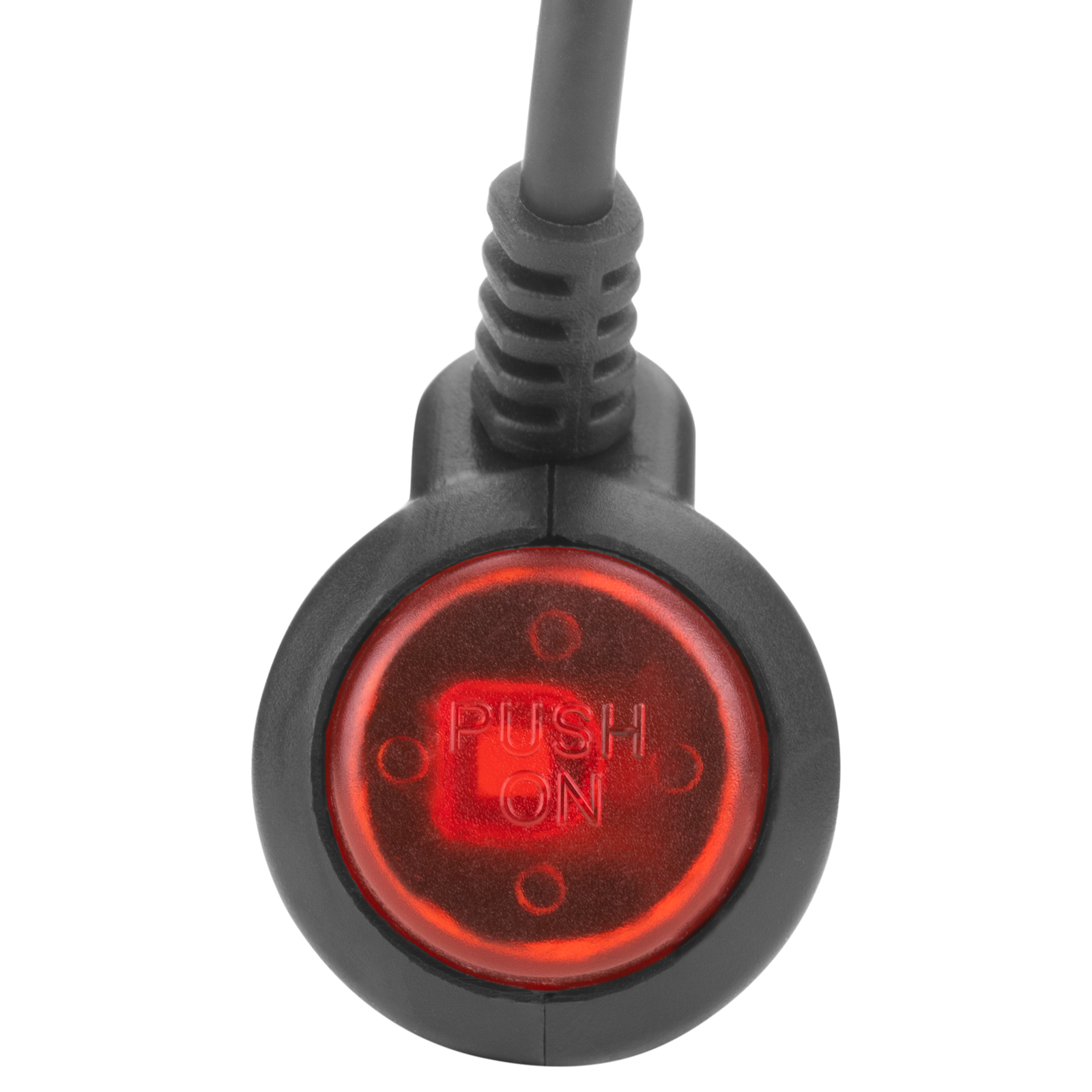 Lampe stroboscopique à LED rouge rotative d'urgence 12-24 Vdc avec