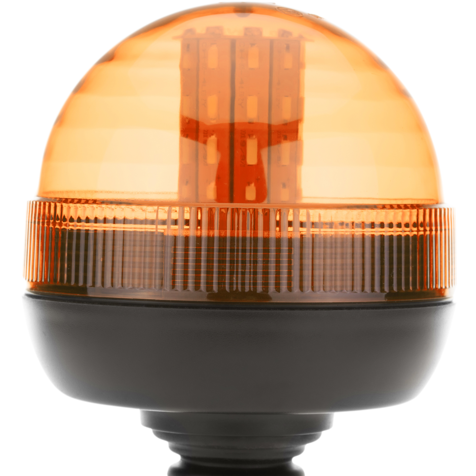 Lampe stroboscopique à LED rouge rotative d'urgence 12-24 Vdc avec