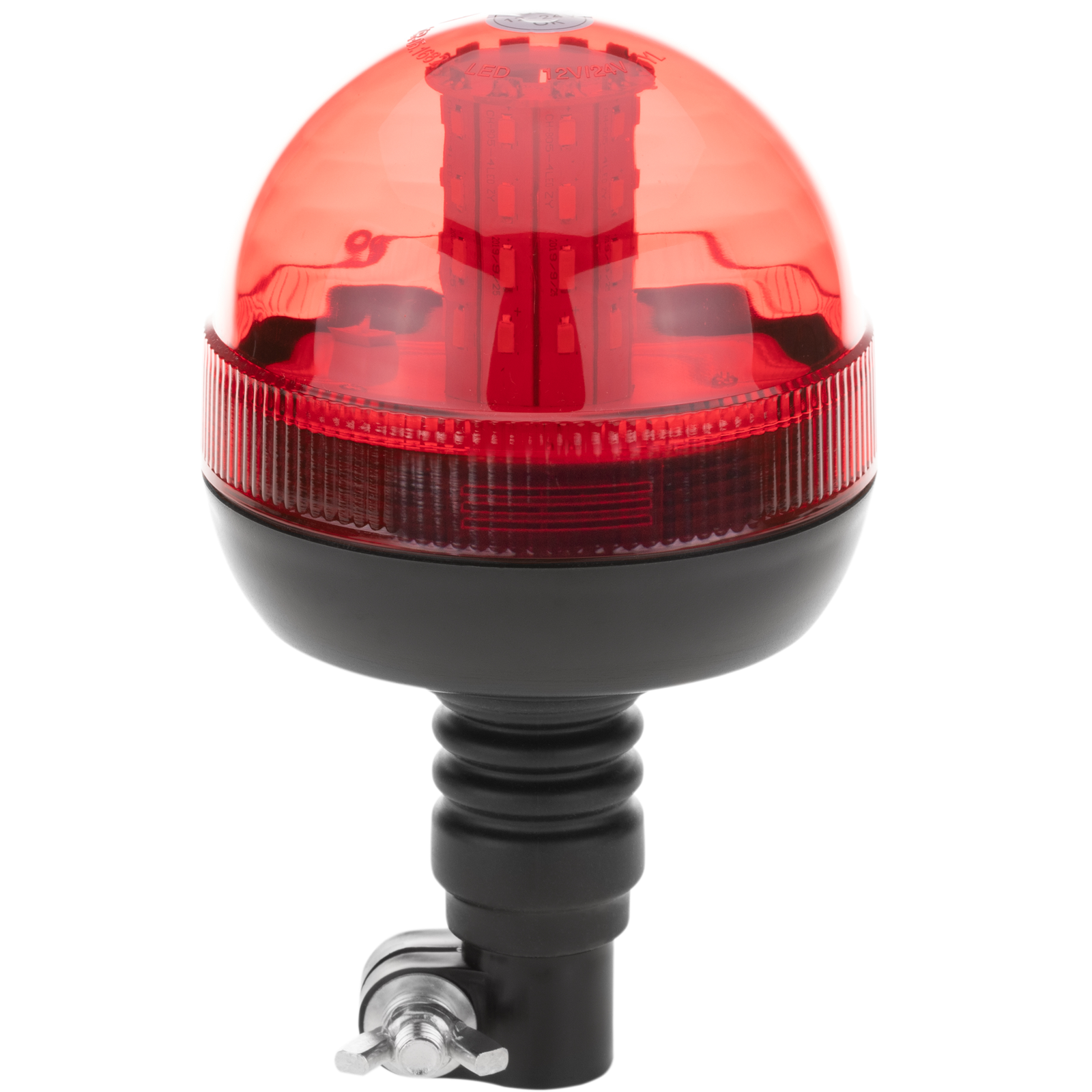 Emergency 12-24 Vdc Rotating Red LED Strobe Light with