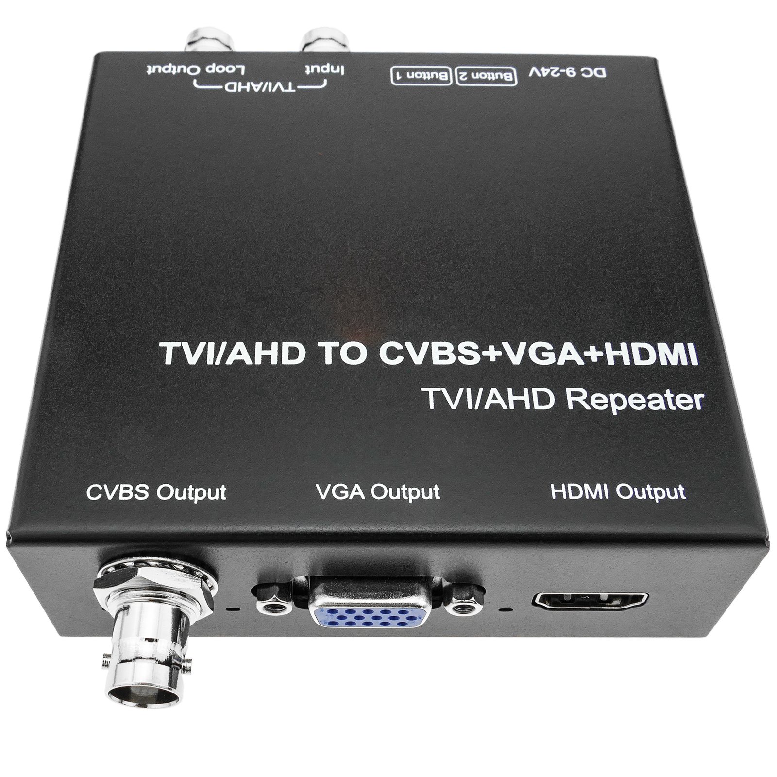 Convertisseur adaptateur vidéo coaxial HDTV TVI CVI et AHD vers CVBS et  vidéo VGA HDMI - Cablematic